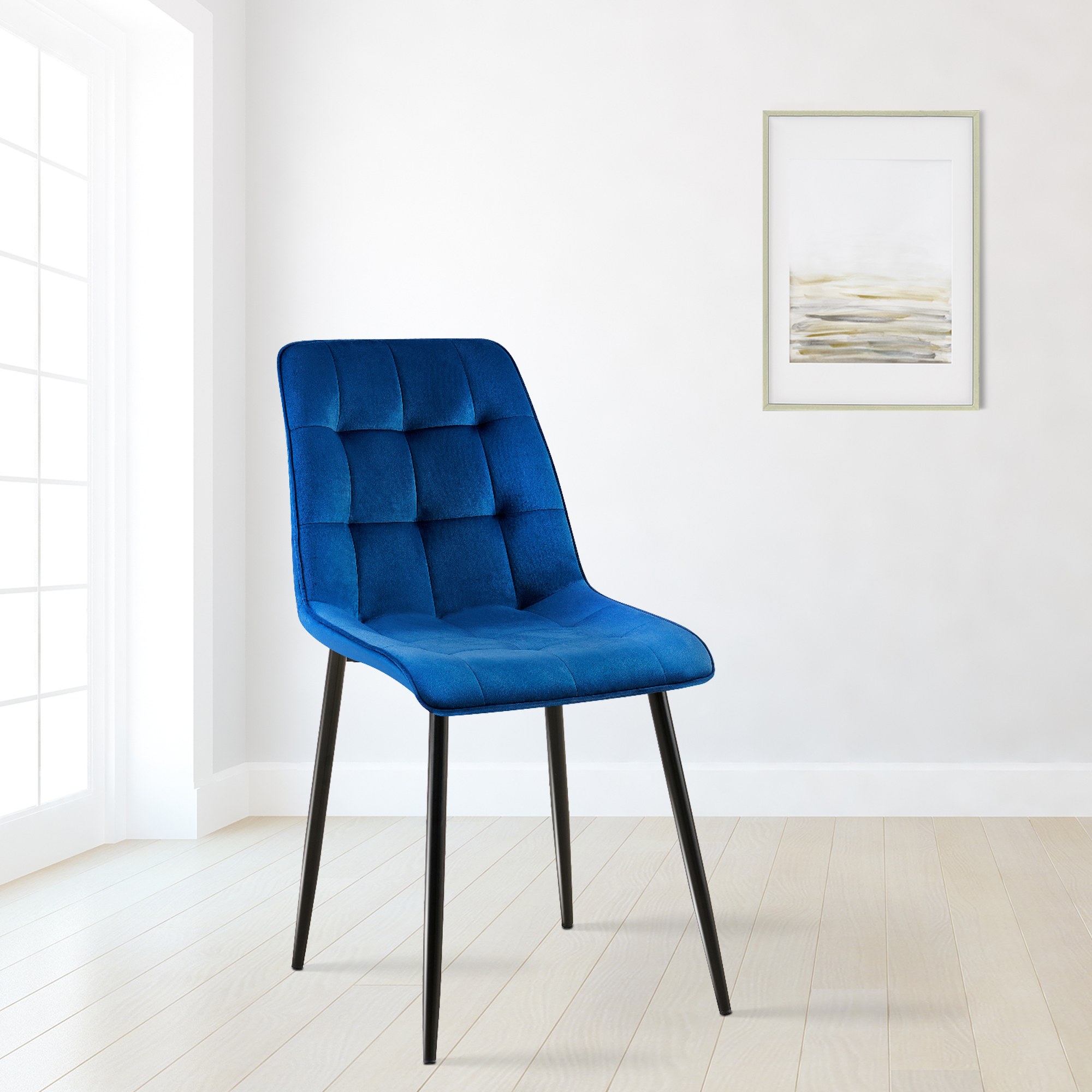 Silla de comedor Gifford con funda de terciopelo