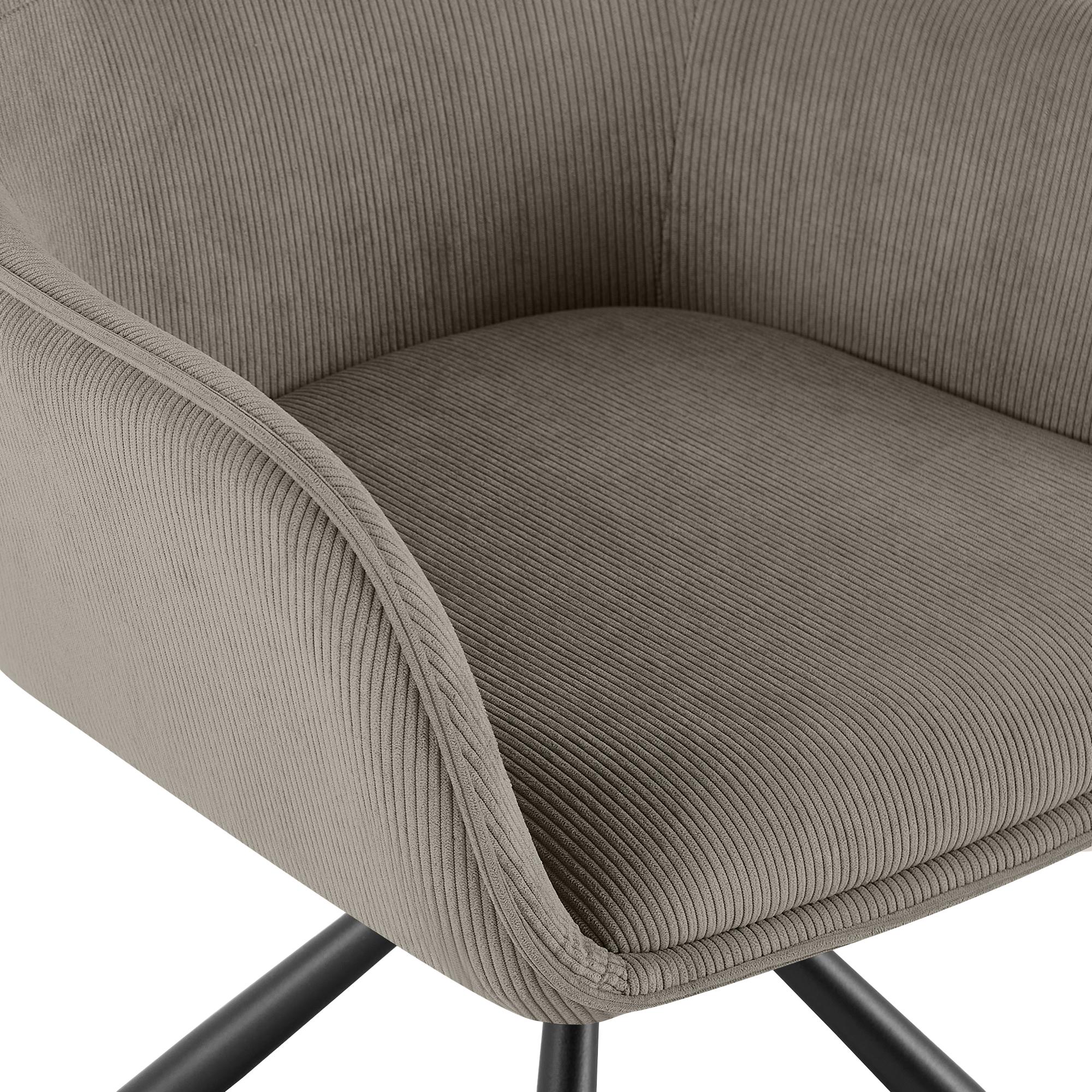 Silla de comedor Tipton de pana