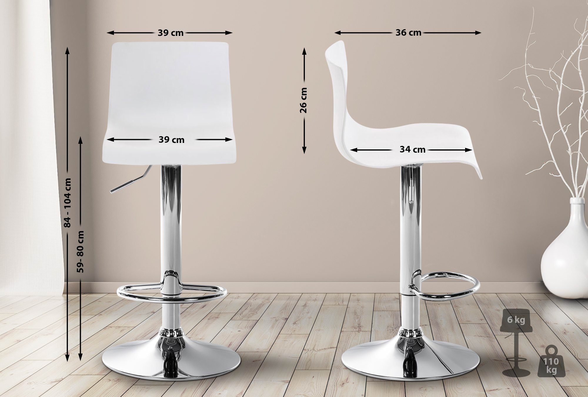 Taburete de bar Hover