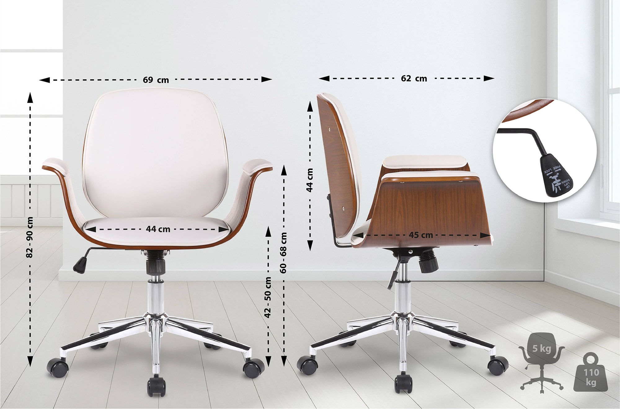 Silla de oficina Kemberg