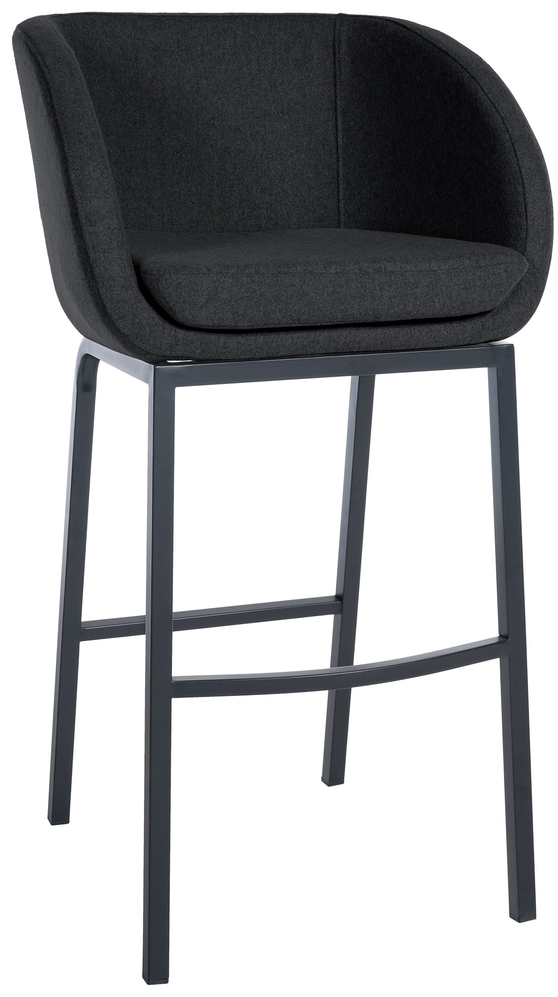 Taburete de bar Rockhill de fieltro