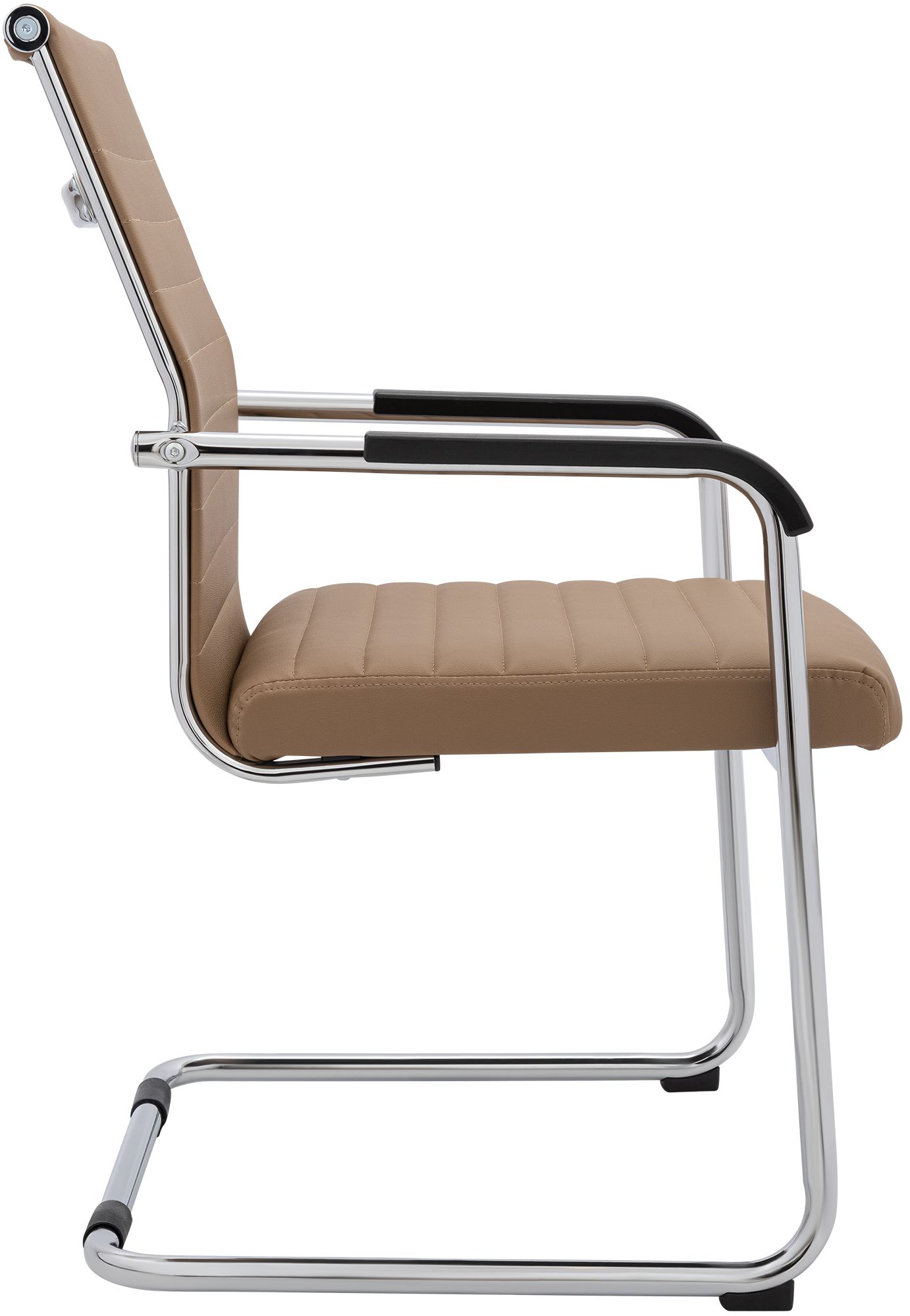 Silla cantilever Hakon en imitación de cuero elegante y cómoda para tu comedor o oficina