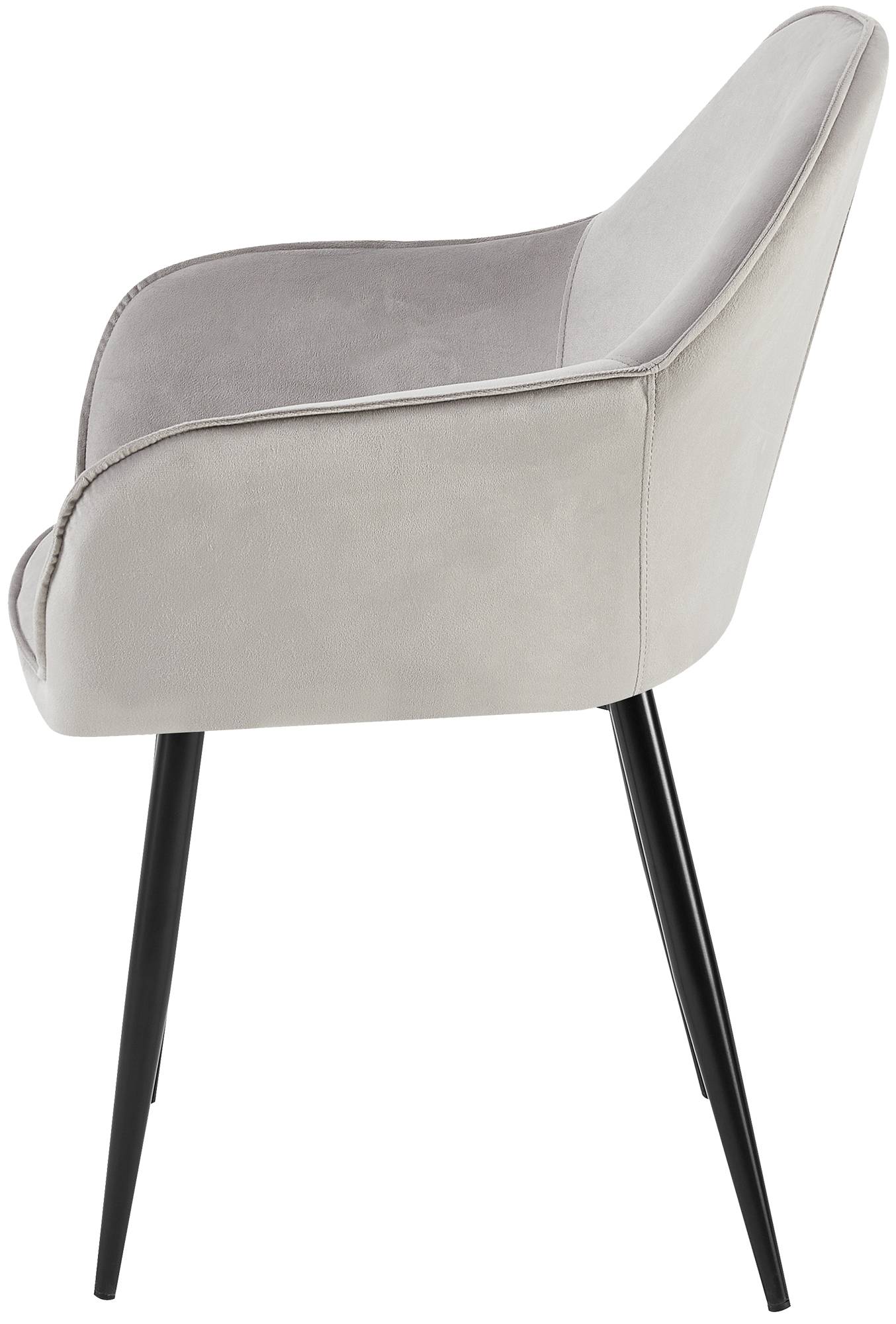 Silla de comedor Boise en terciopelo