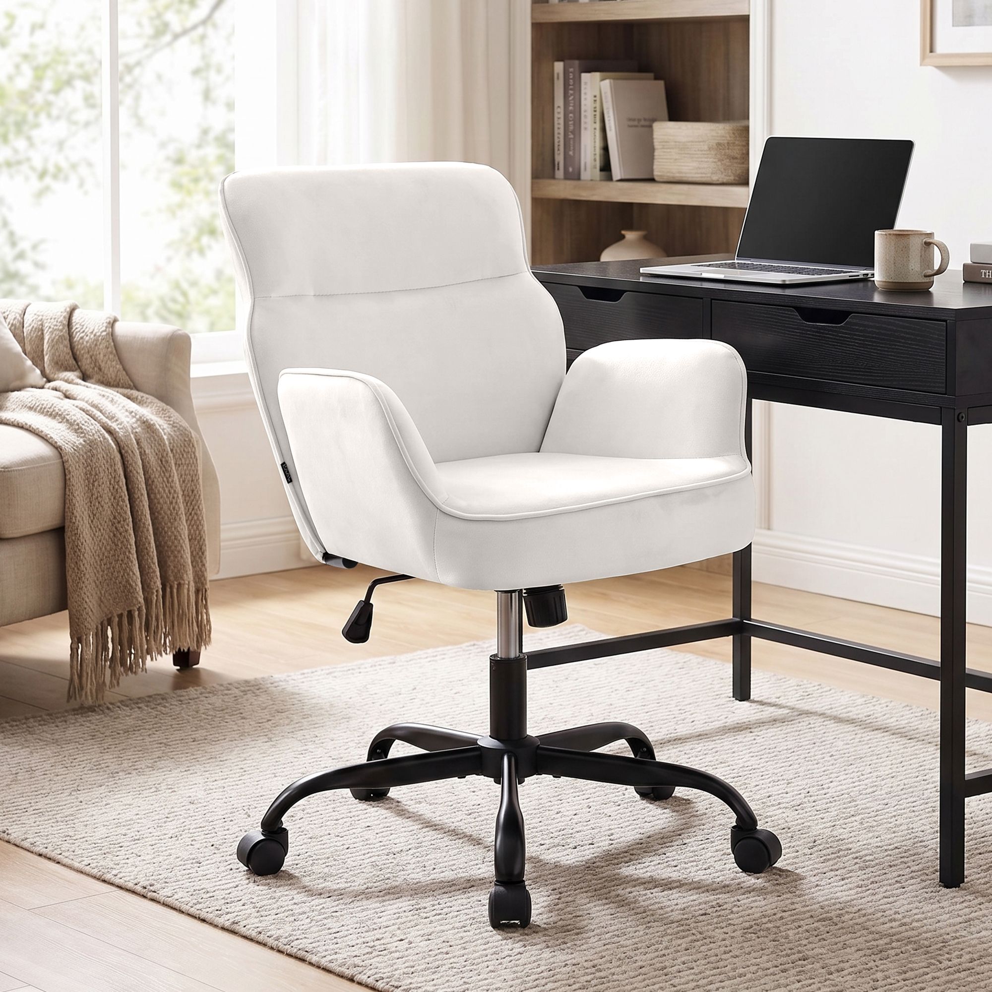 Silla de oficina Amado de terciopelo