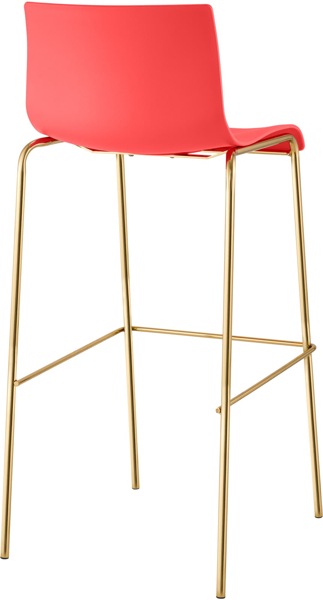 Taburete de Bar Hover Base Cuatro Patas Plástico Dorado