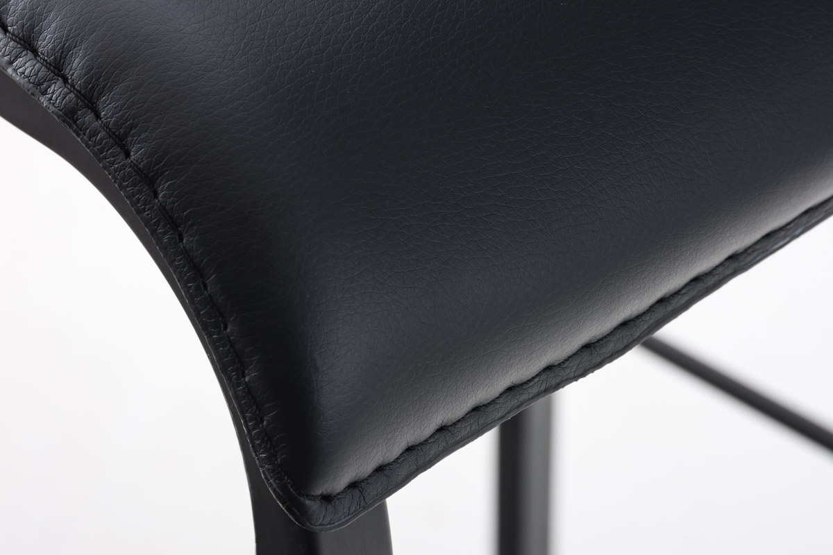 Taburete Avola con Base de Metal Negro