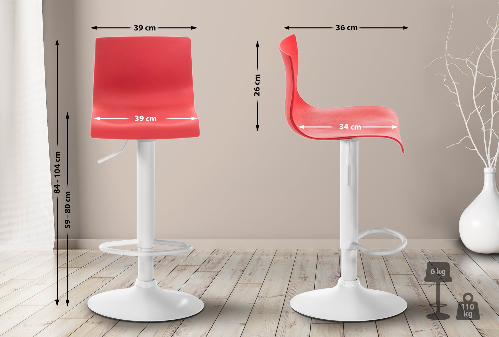 Taburete de bar Hover