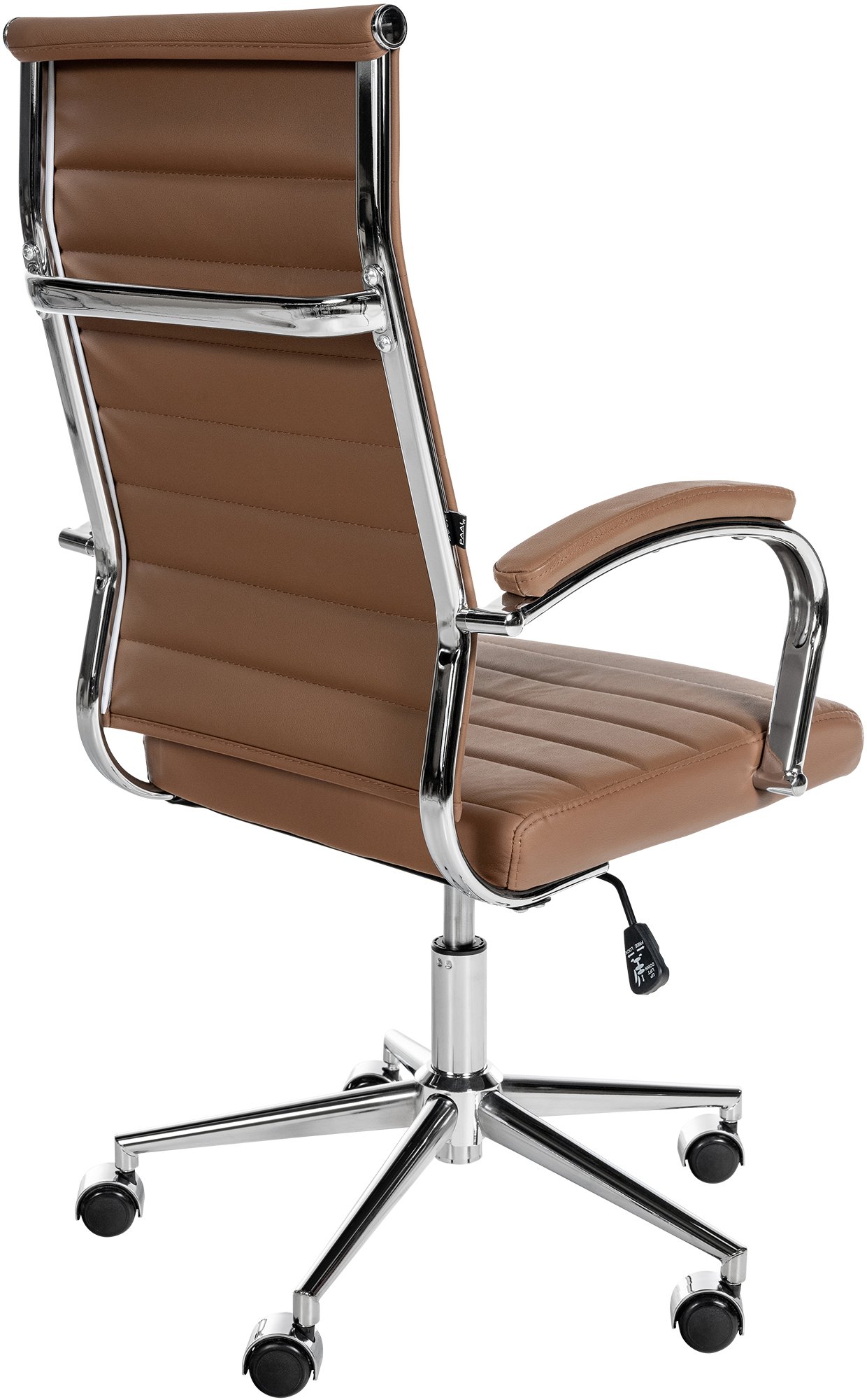 Silla de oficina Mollis de cuero auténtico