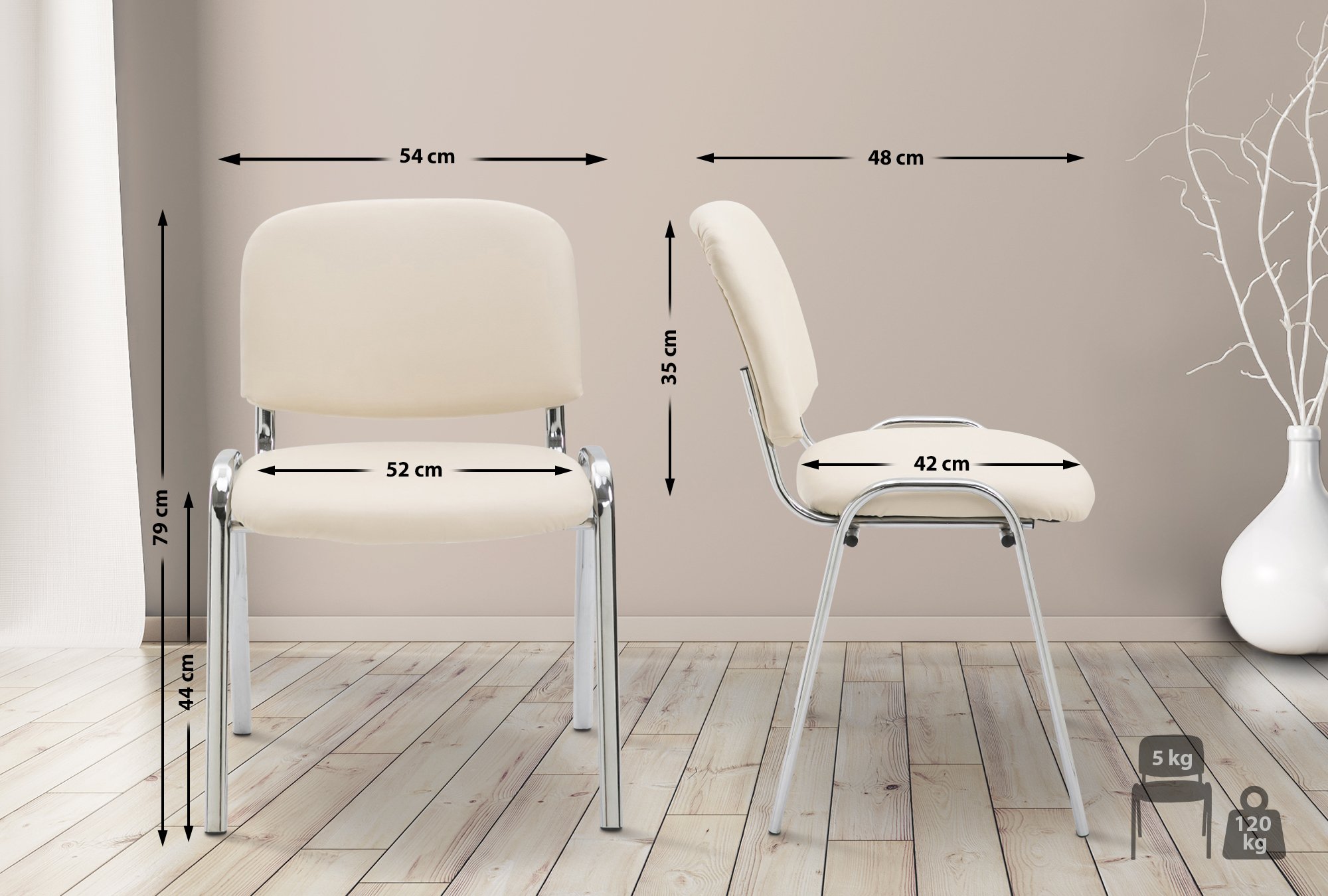 Silla De Conferencia Ken Chrom