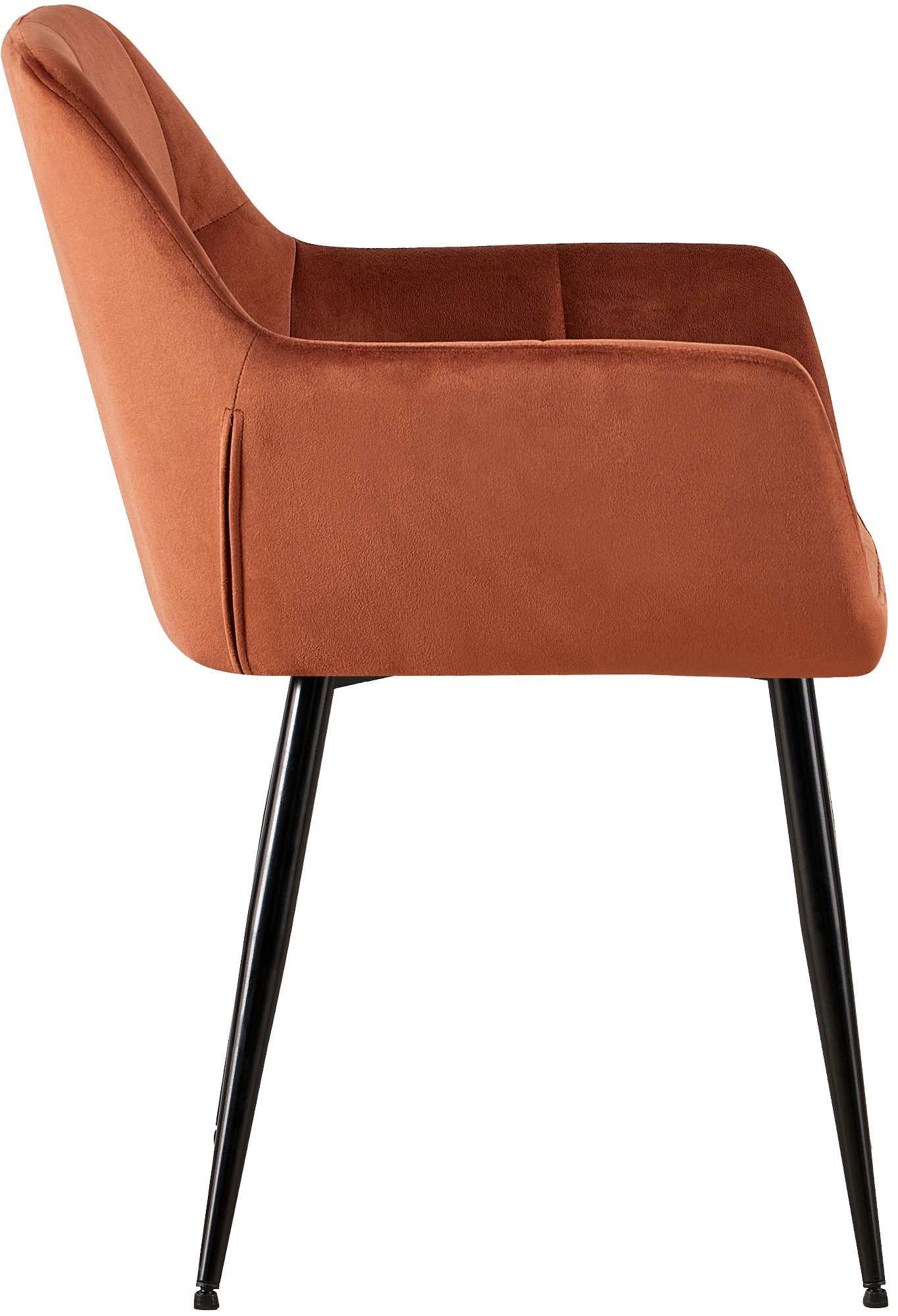 Silla de salón Emia en terciopelo
