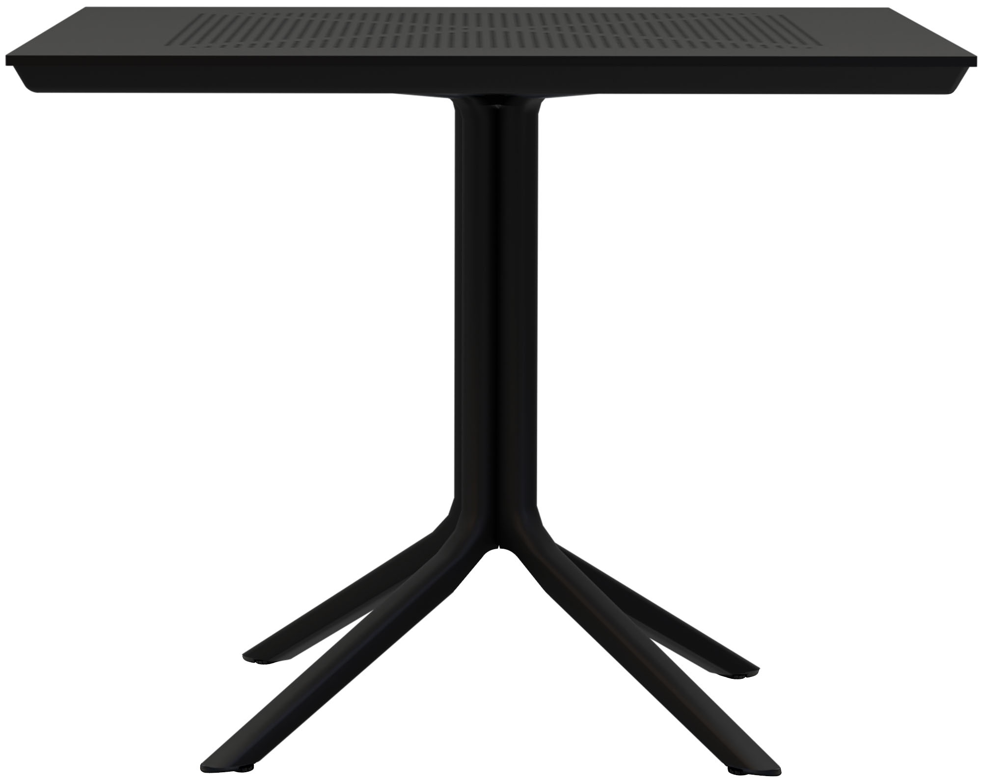 Mesa de jardín Lenval 80x80 cm Mesa de exterior en blanco o negro