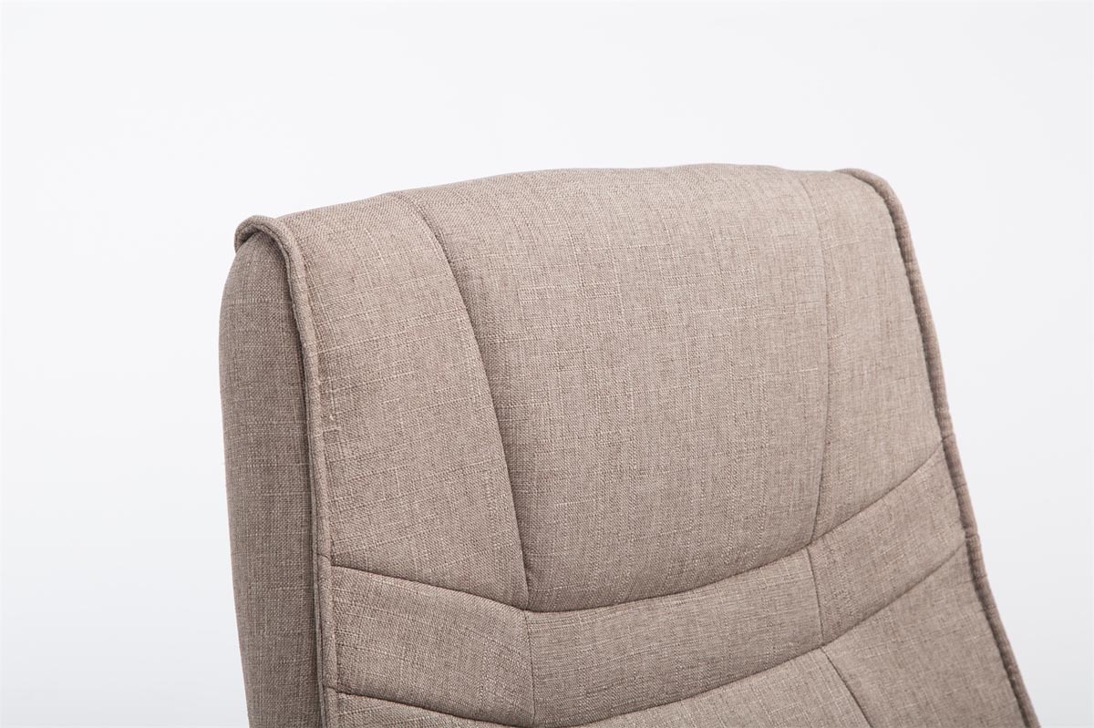 Silla Cantiléver XXL Attila Tapizada en Tela
