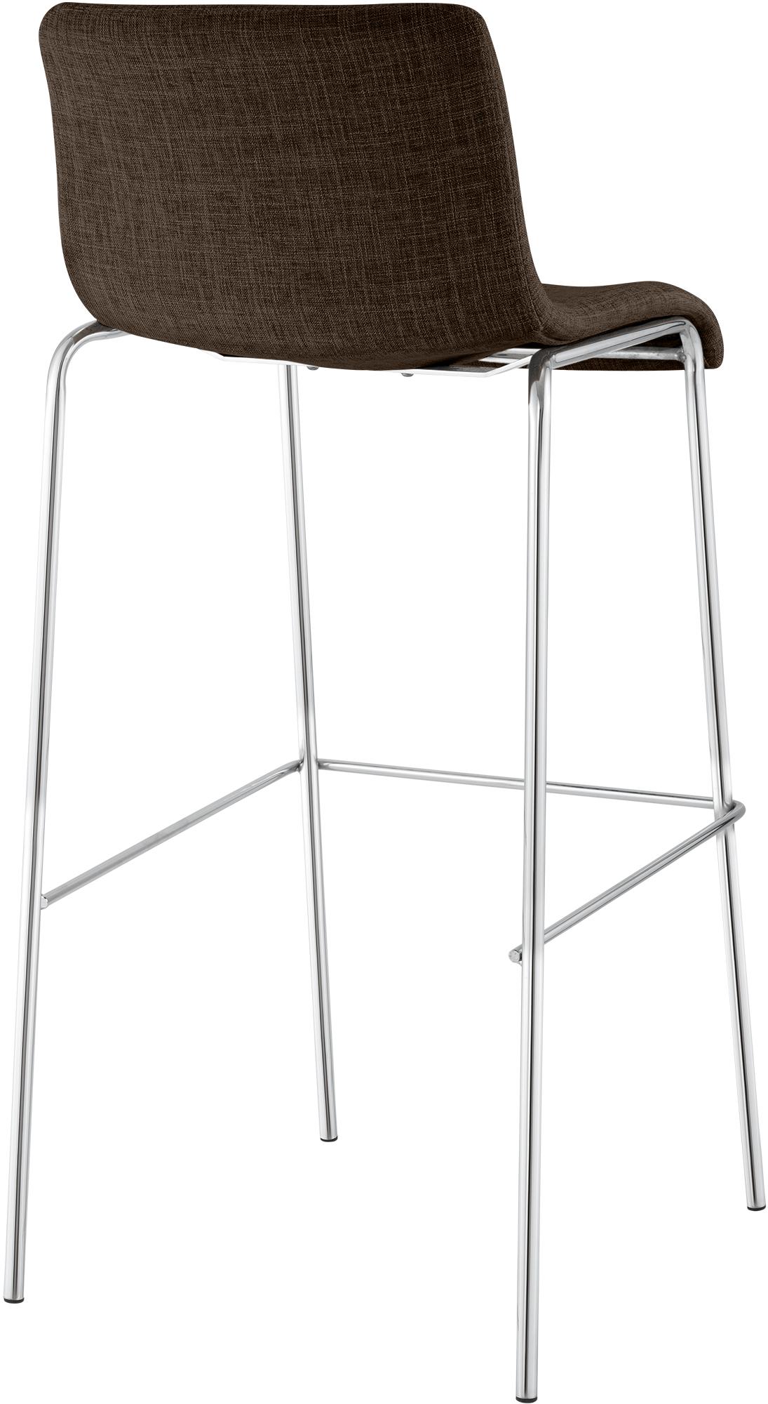 Taburete de bar Hover de tela con base de cuatro patas
