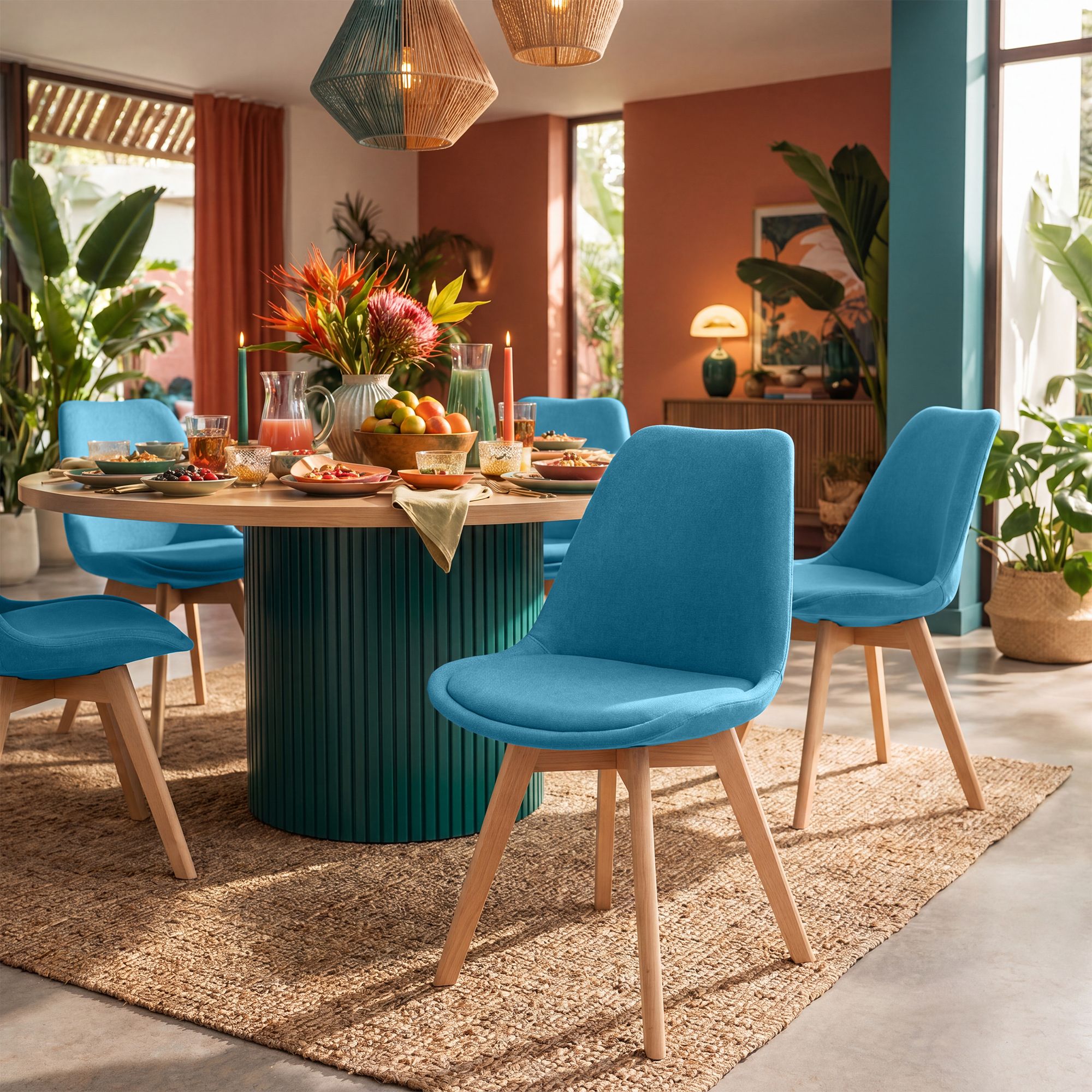Silla de comedor Linares elegante, cómoda y fácil de limpiar Ideal para tu hogar