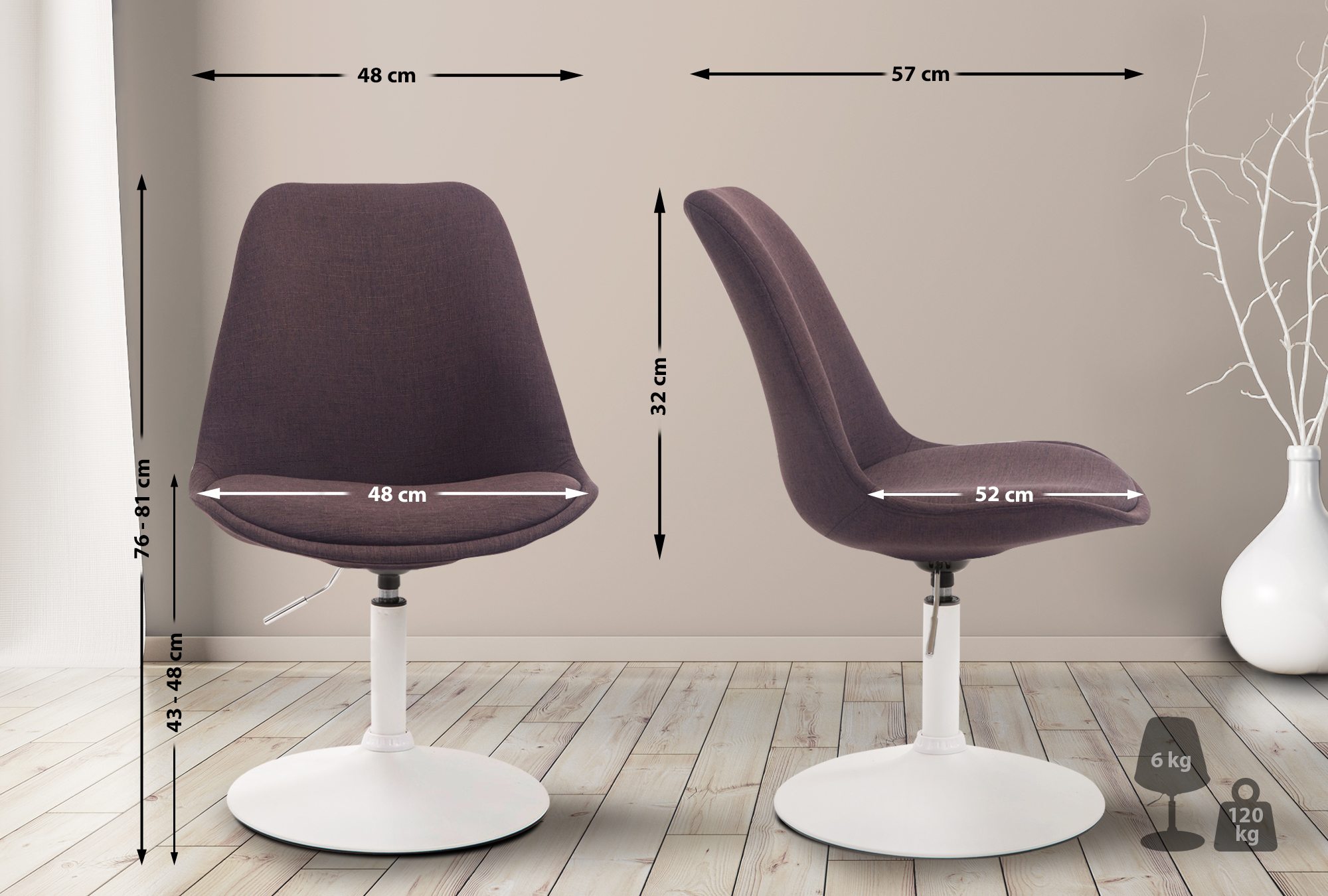 Silla De Comedor Maverick En Tela