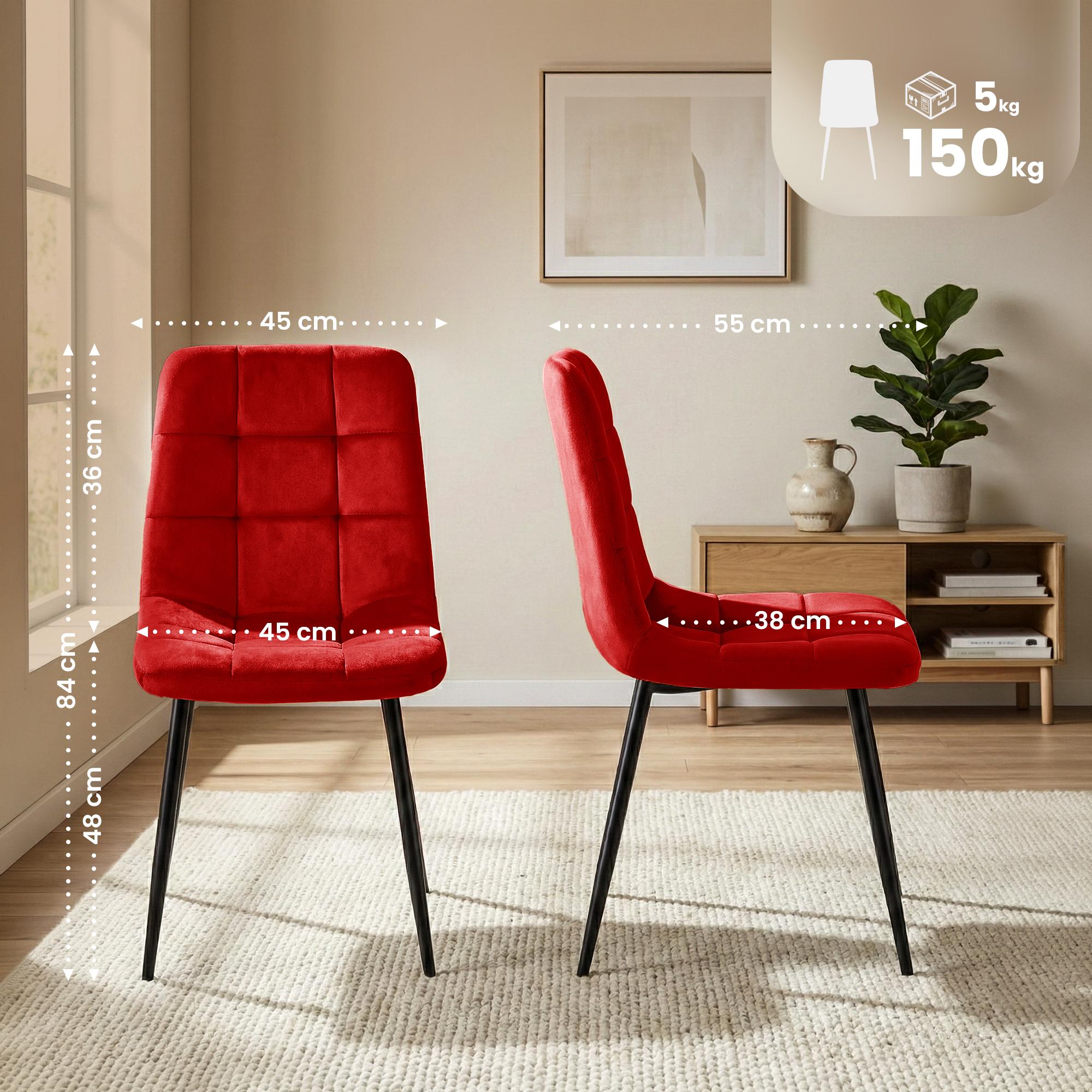 Juego de 4 sillas de comedor Antibes