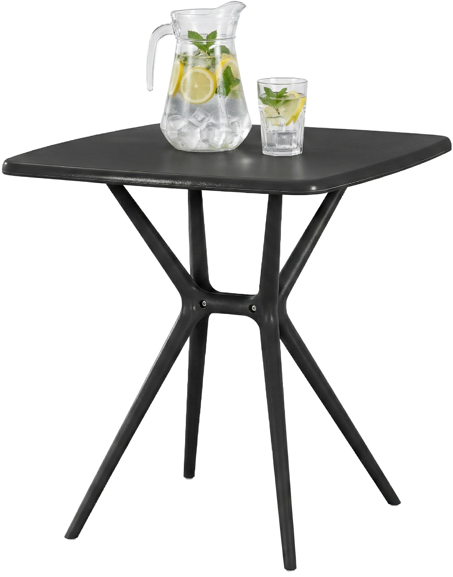 Mesa de jardin Becky cuadrada 72 x 72 cm