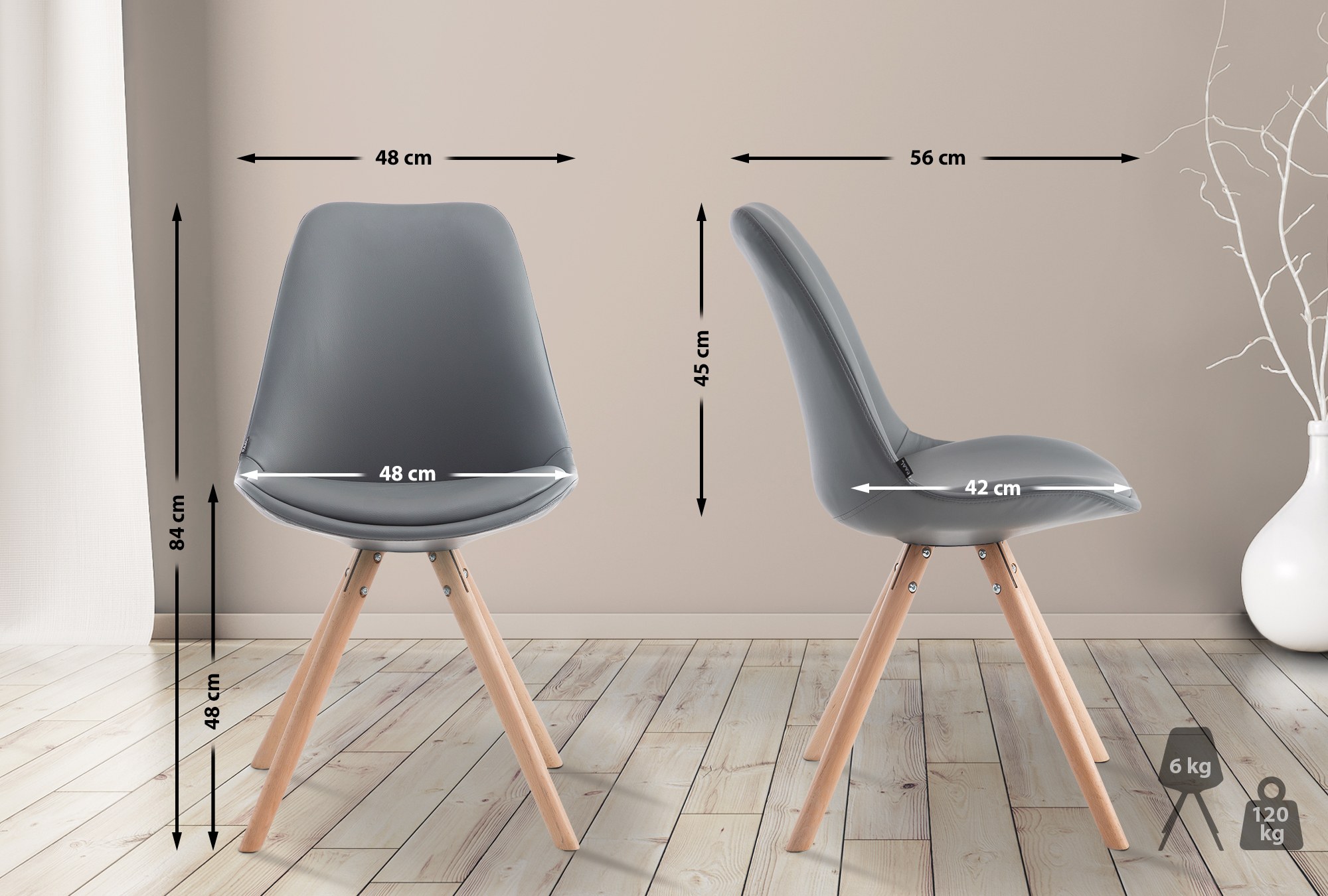Silla de Comedor Laval Rund