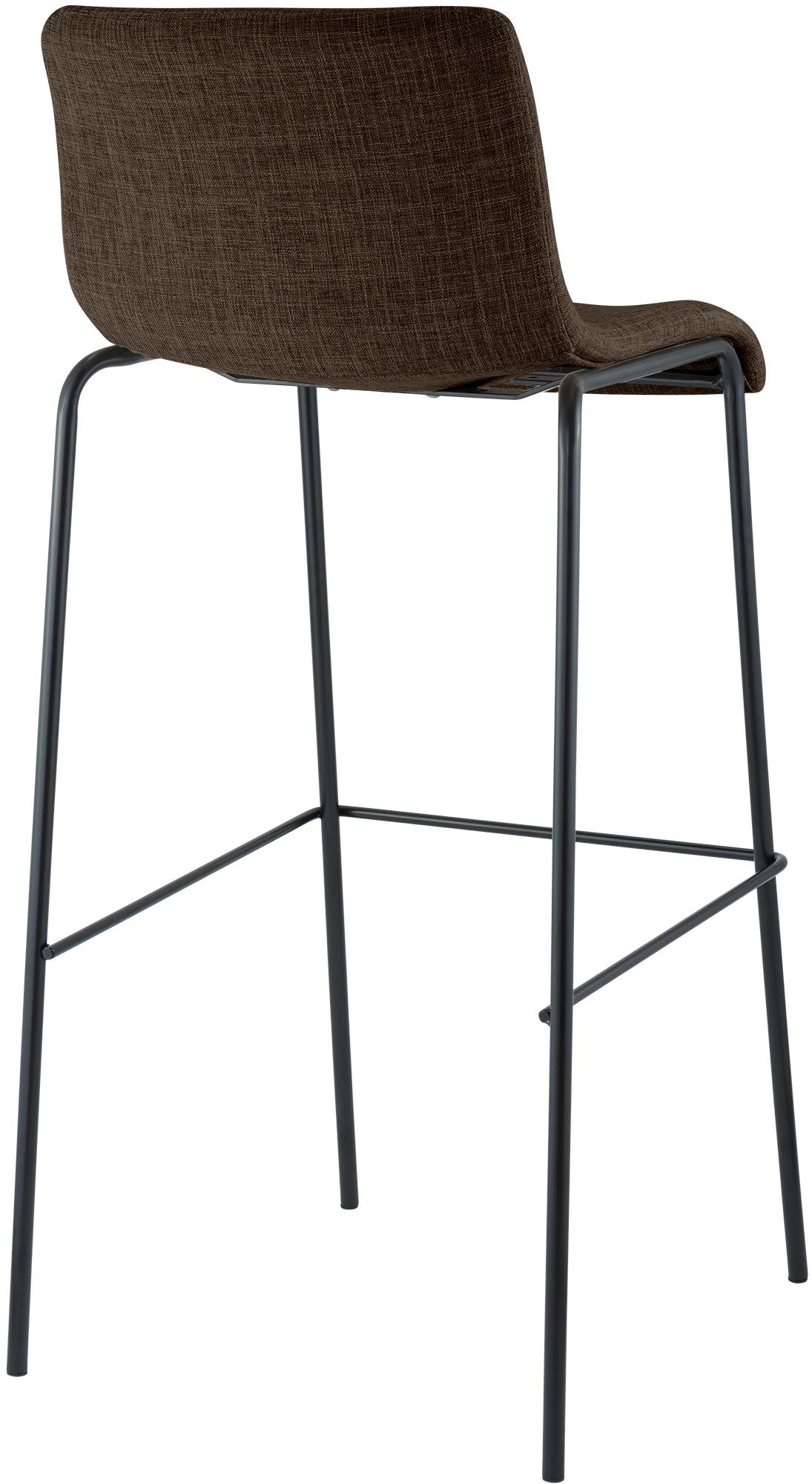 Taburete de bar Hover de tela con base de cuatro patas