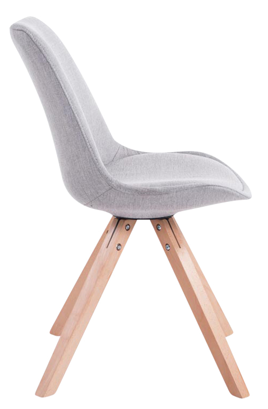 Pack de 4 sillas de comedor Toulouse Square en tela