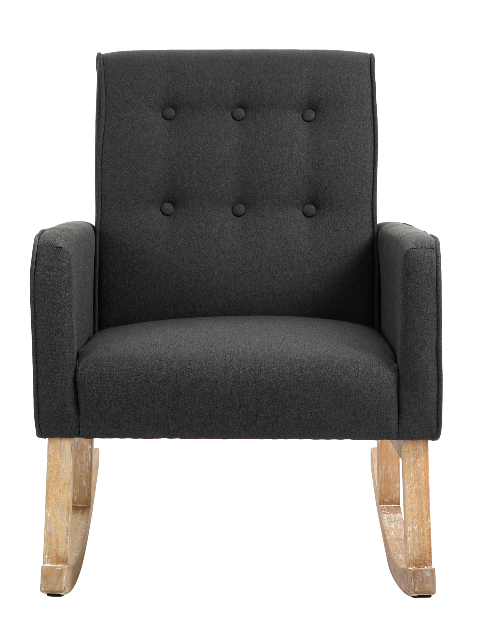 Silla mecedora Dream tapizada en tela