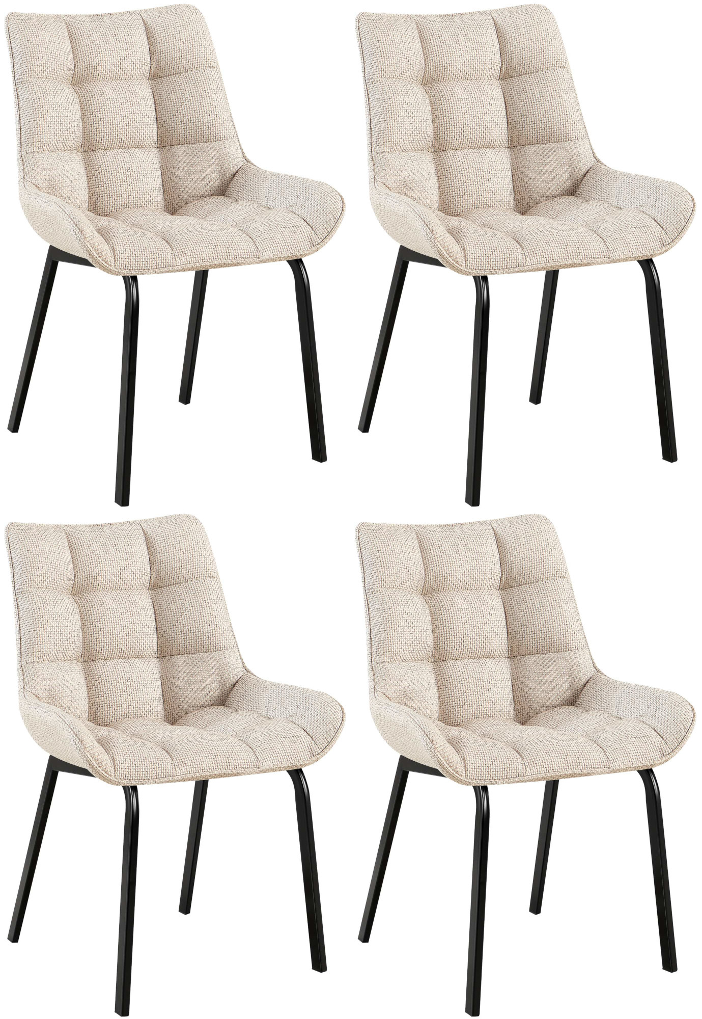 Set De 4 Sillas De Comedor Saranda
