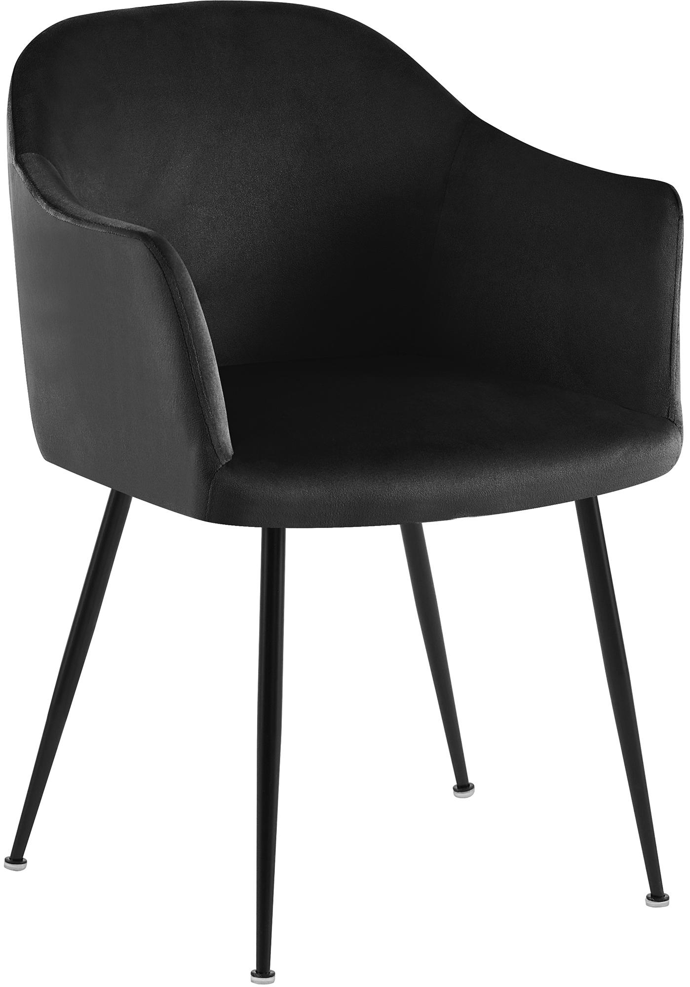 Silla de comedor de terciopelo Jaysie