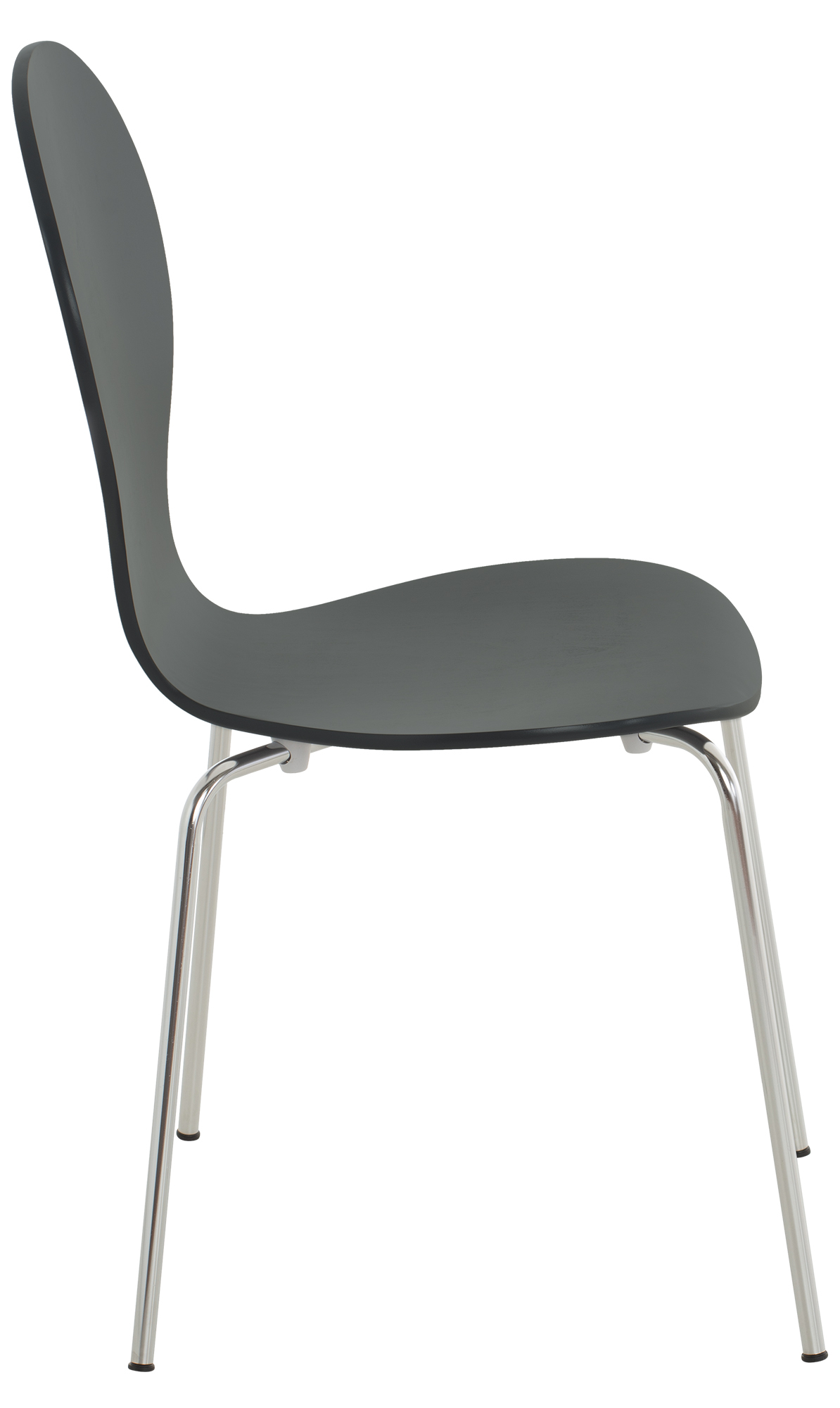 Set De 2 Sillas De Comedor Apilable Diego Negro
