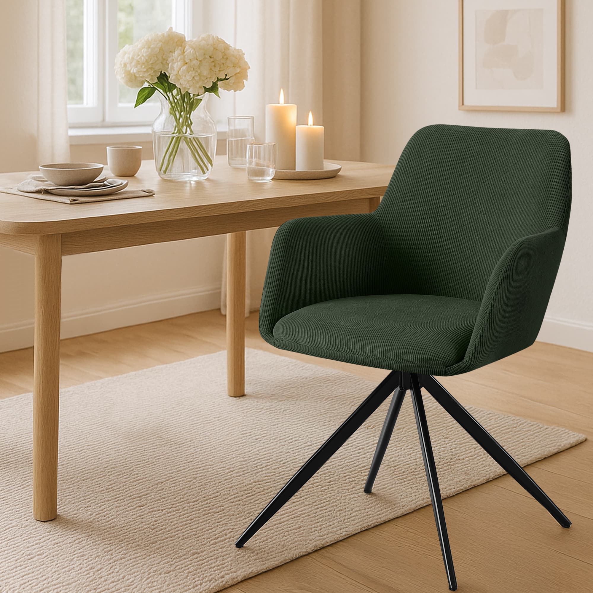 Silla de comedor Olema Cord