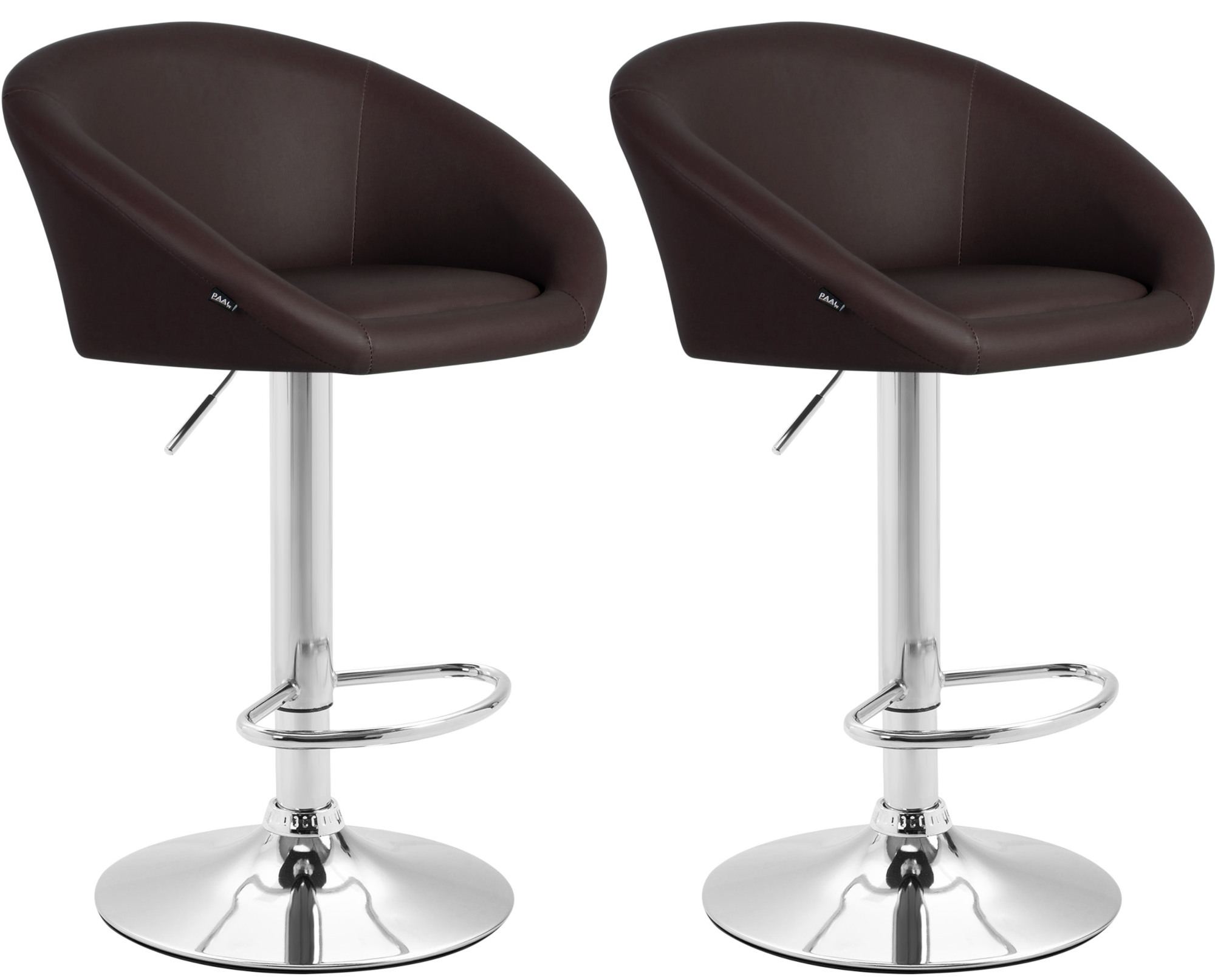 Set 2x Taburete de Bar Miami en polipiel