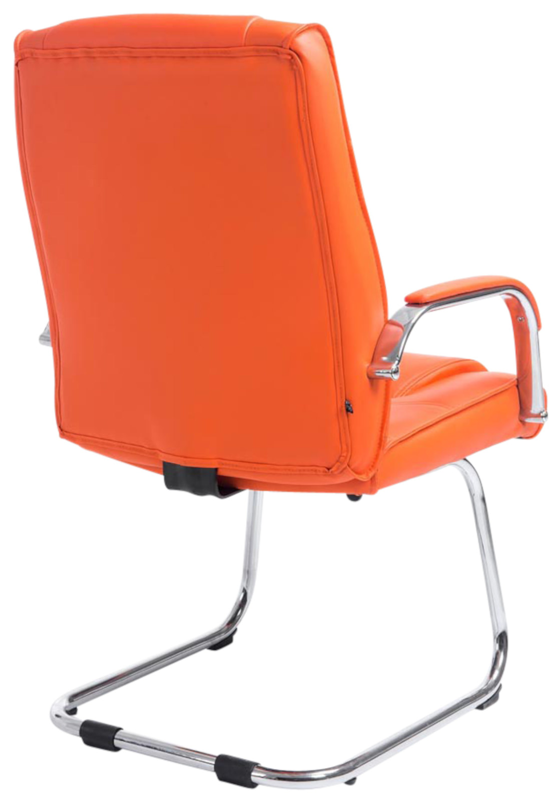 Set de 2 sillas cantilever XXL Attila en polipiel