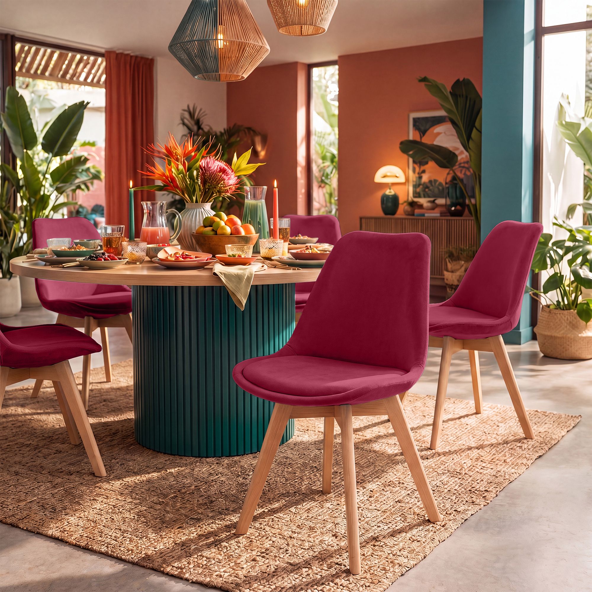 Silla de comedor Linares elegante, cómoda y fácil de limpiar Ideal para tu hogar