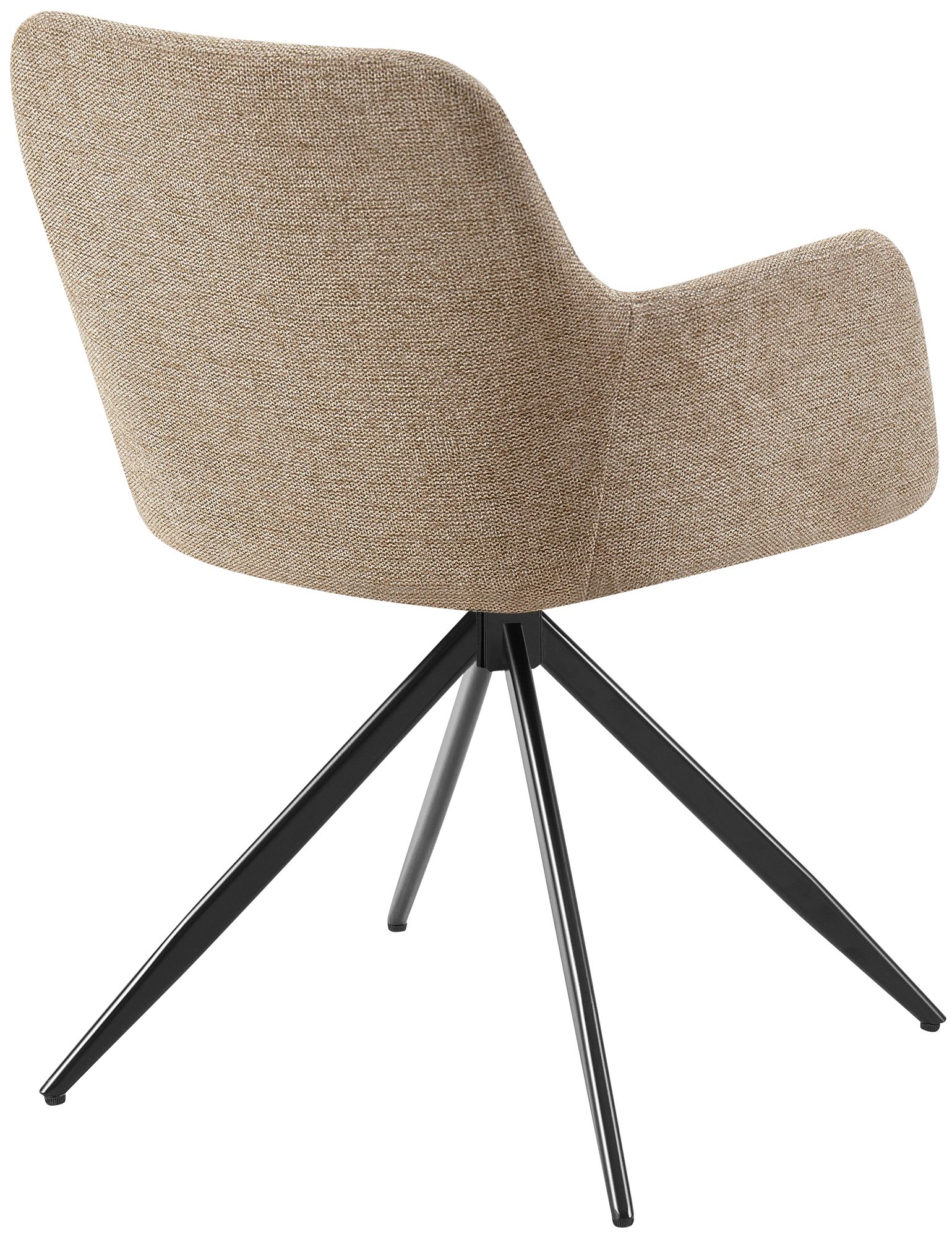 Silla de comedor Olema tapizada en tela