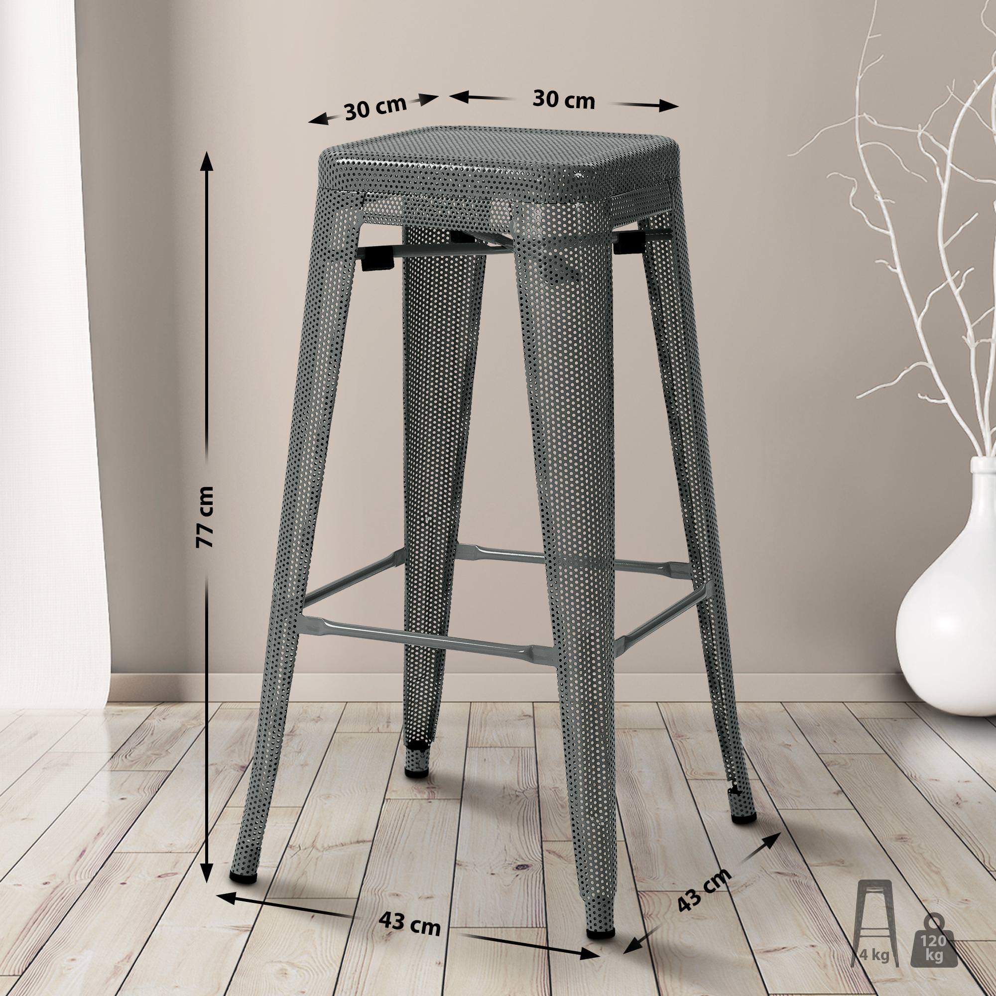 Set de 4 Taburetes de bar Fletcher