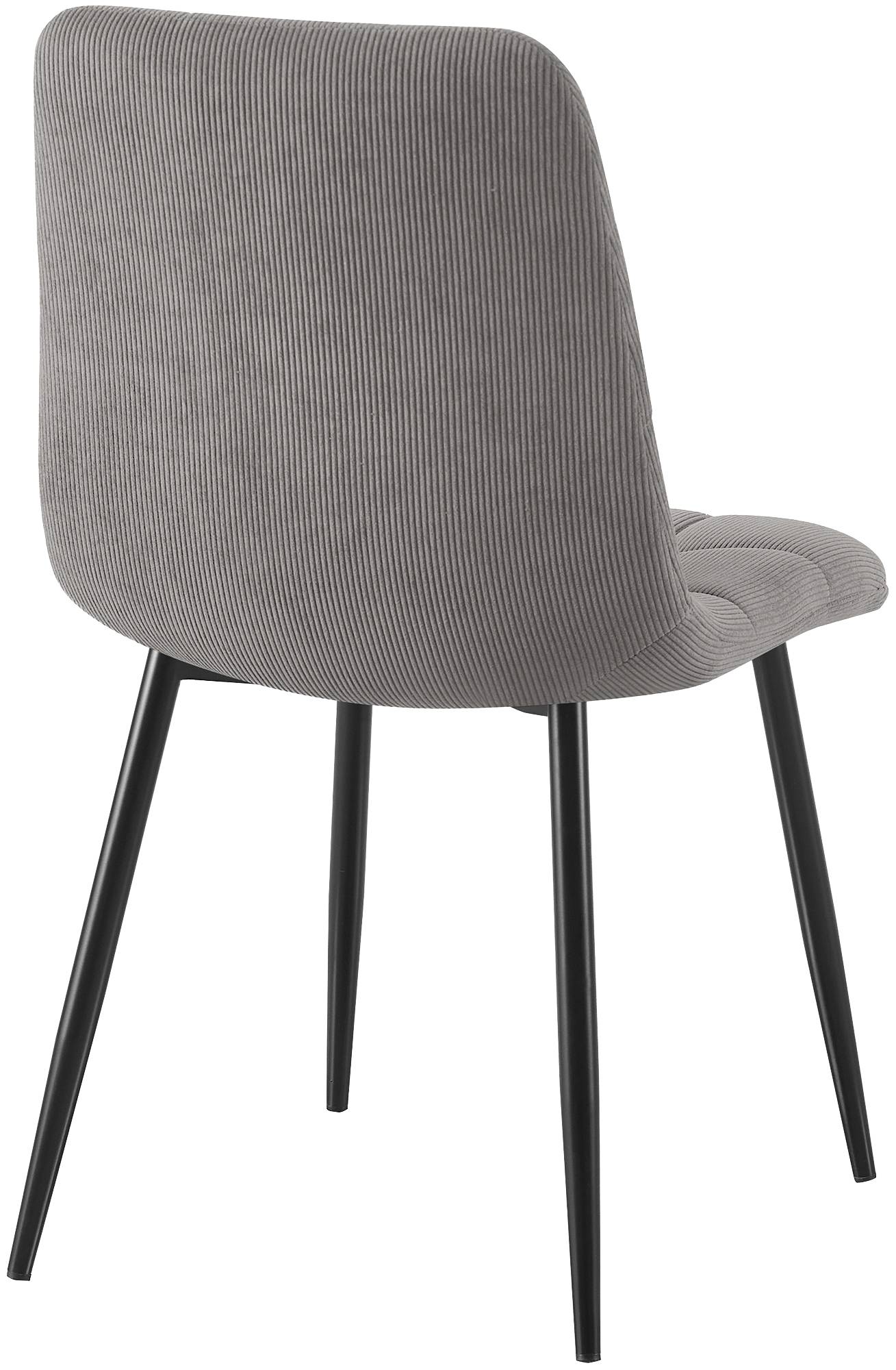 Set de 2 sillas de comedor Antibes de pana