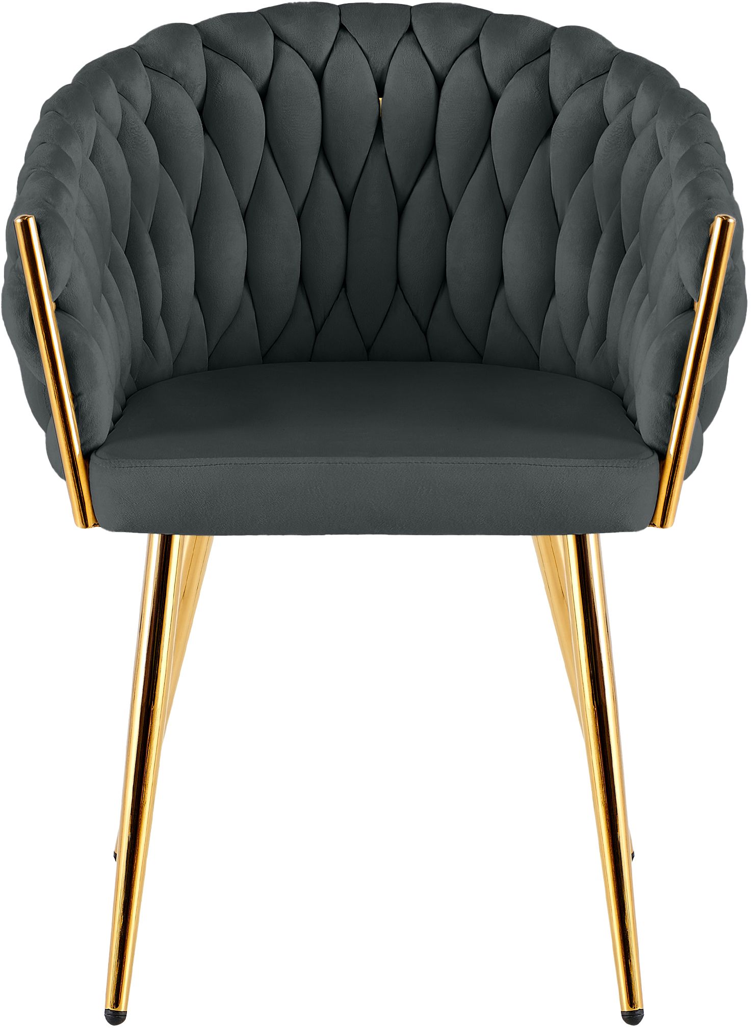 Silla de comedor Molise terciopelo dorado elegante y cómoda para tu hogar