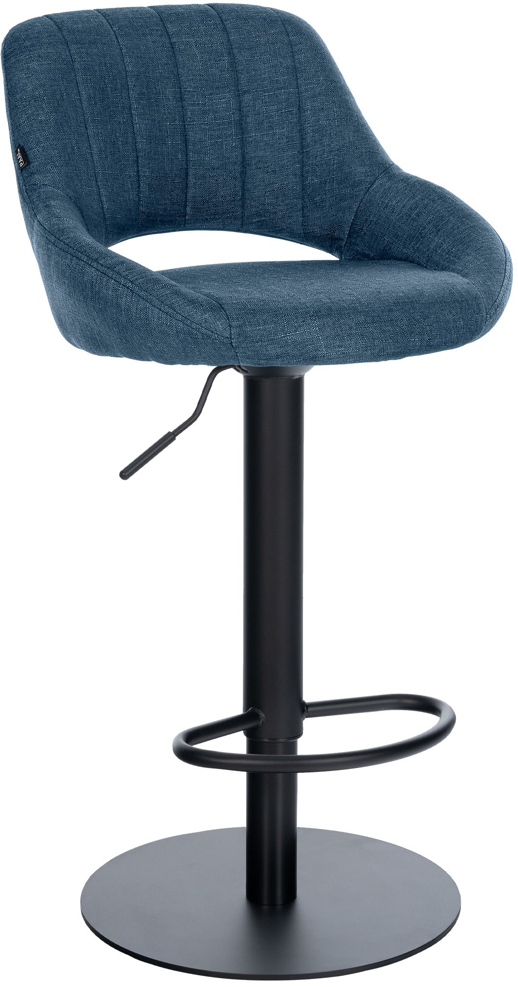 Taburete de bar Milet negro con base extra pesada