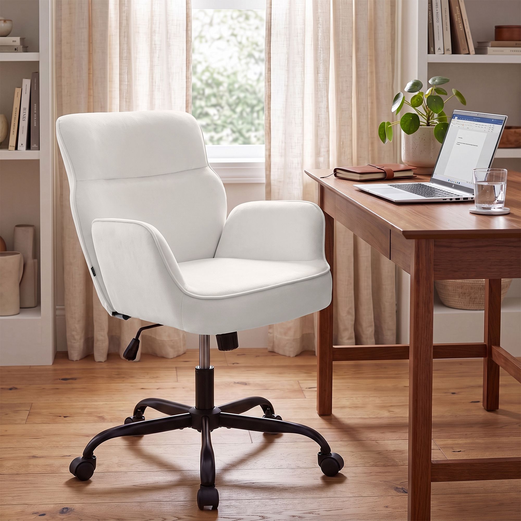 Silla de oficina Amado de terciopelo