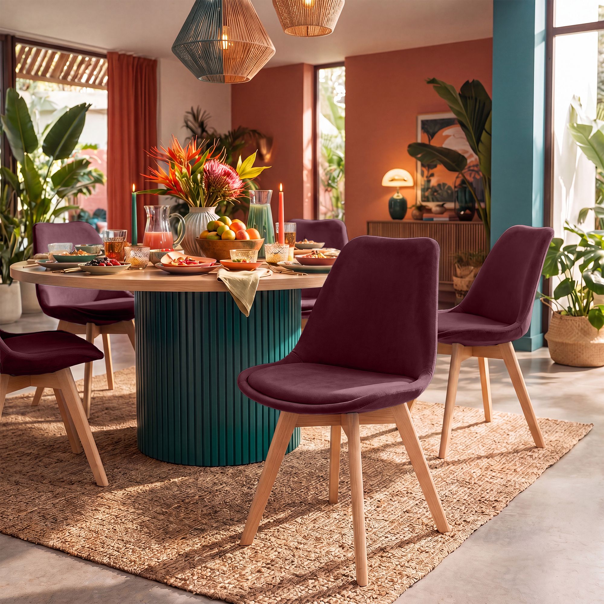 Silla de comedor Linares elegante, cómoda y fácil de limpiar Ideal para tu hogar