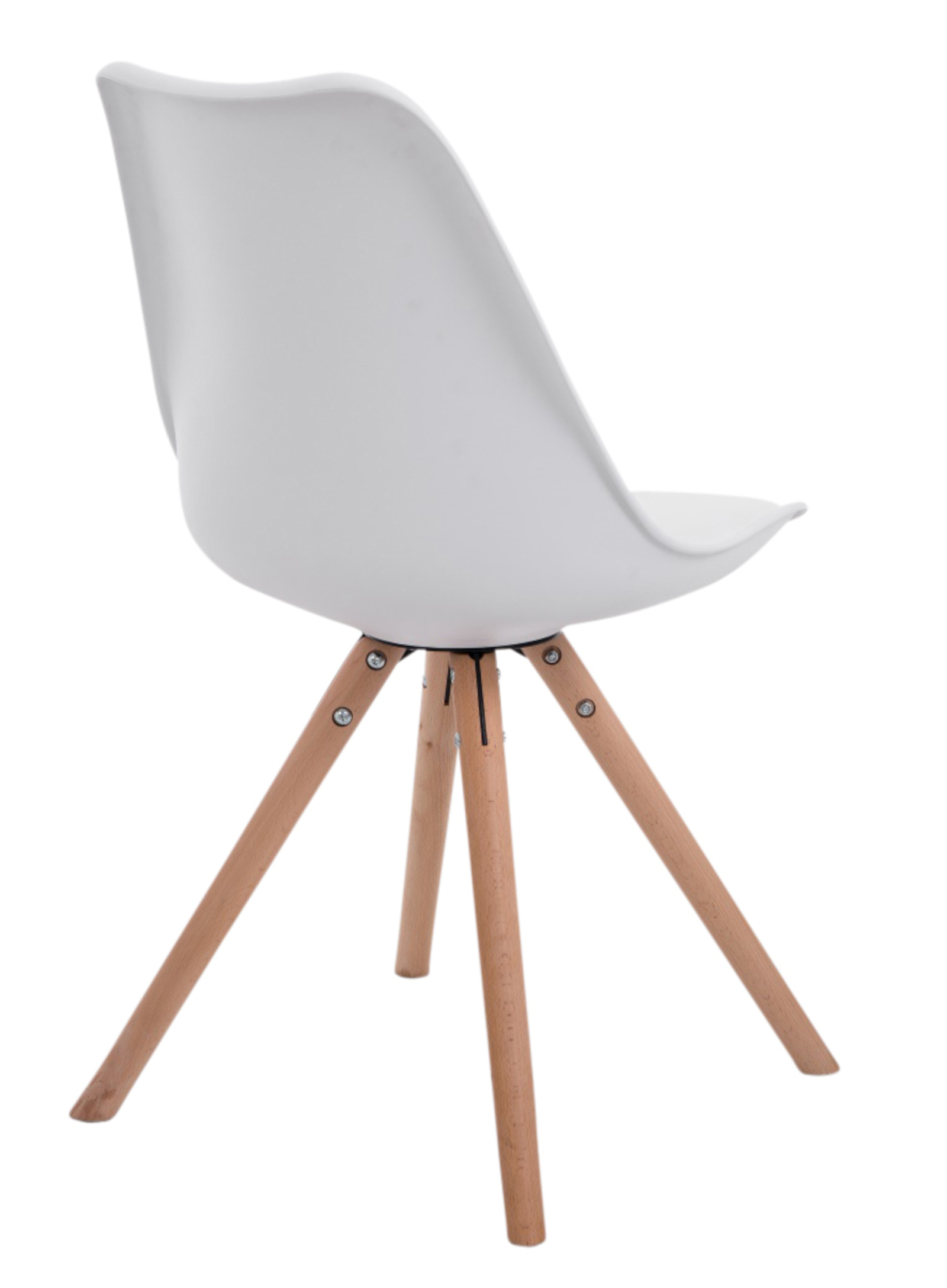 Set de 4 sillas para visitas Toulouse Rund en polipiel