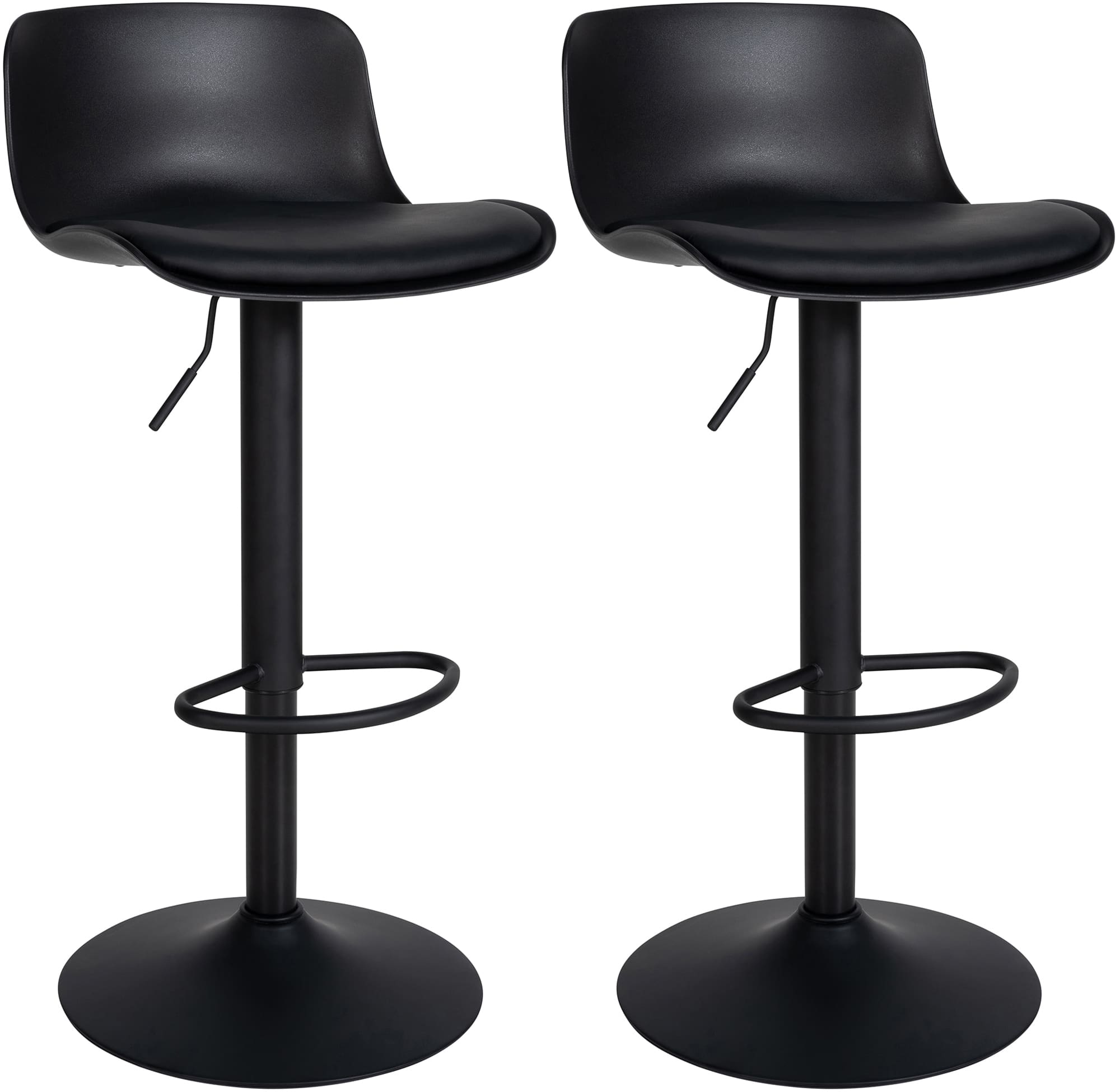 Set de 2 Taburetes de bar Almada en polipiel