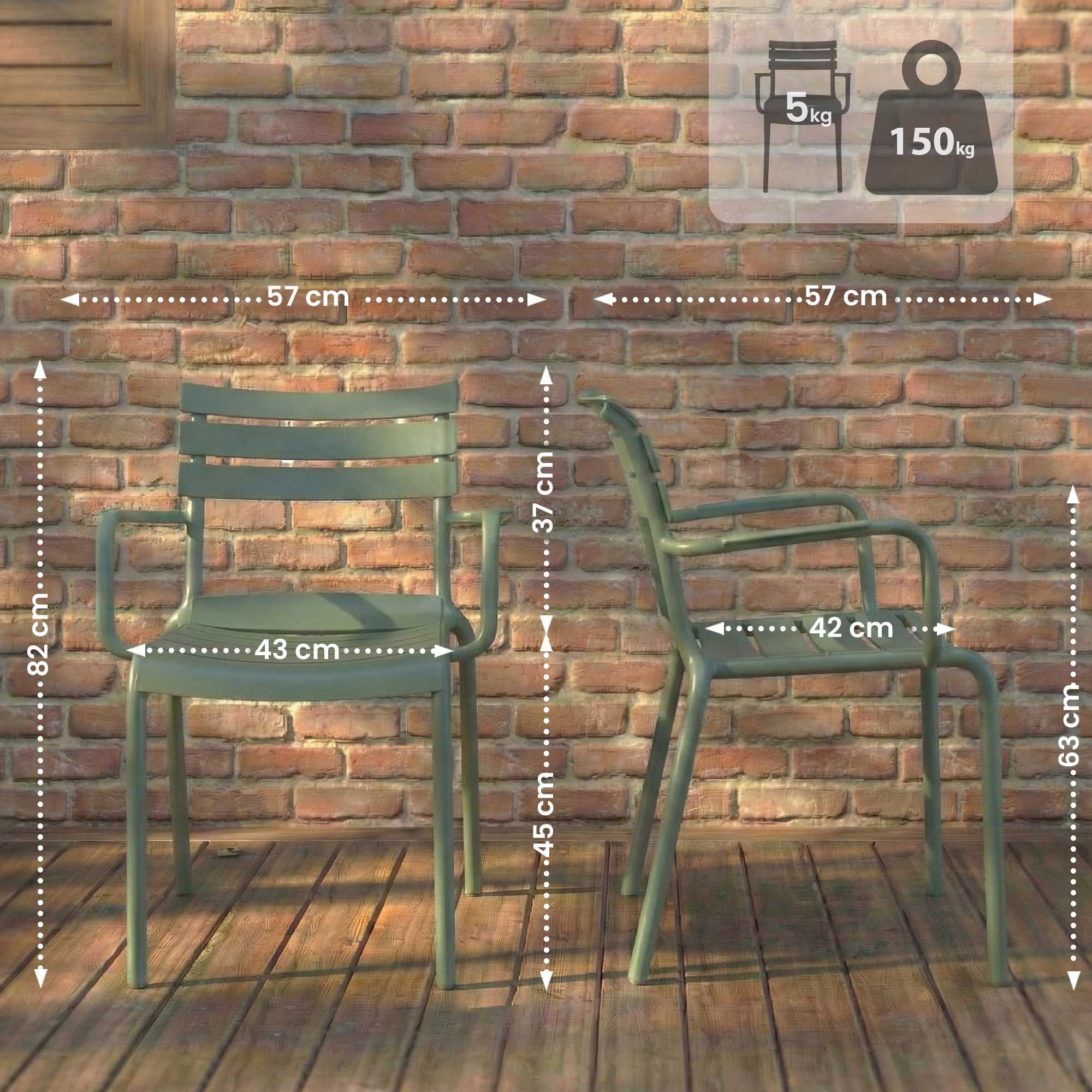 Silla de jardin Joliya