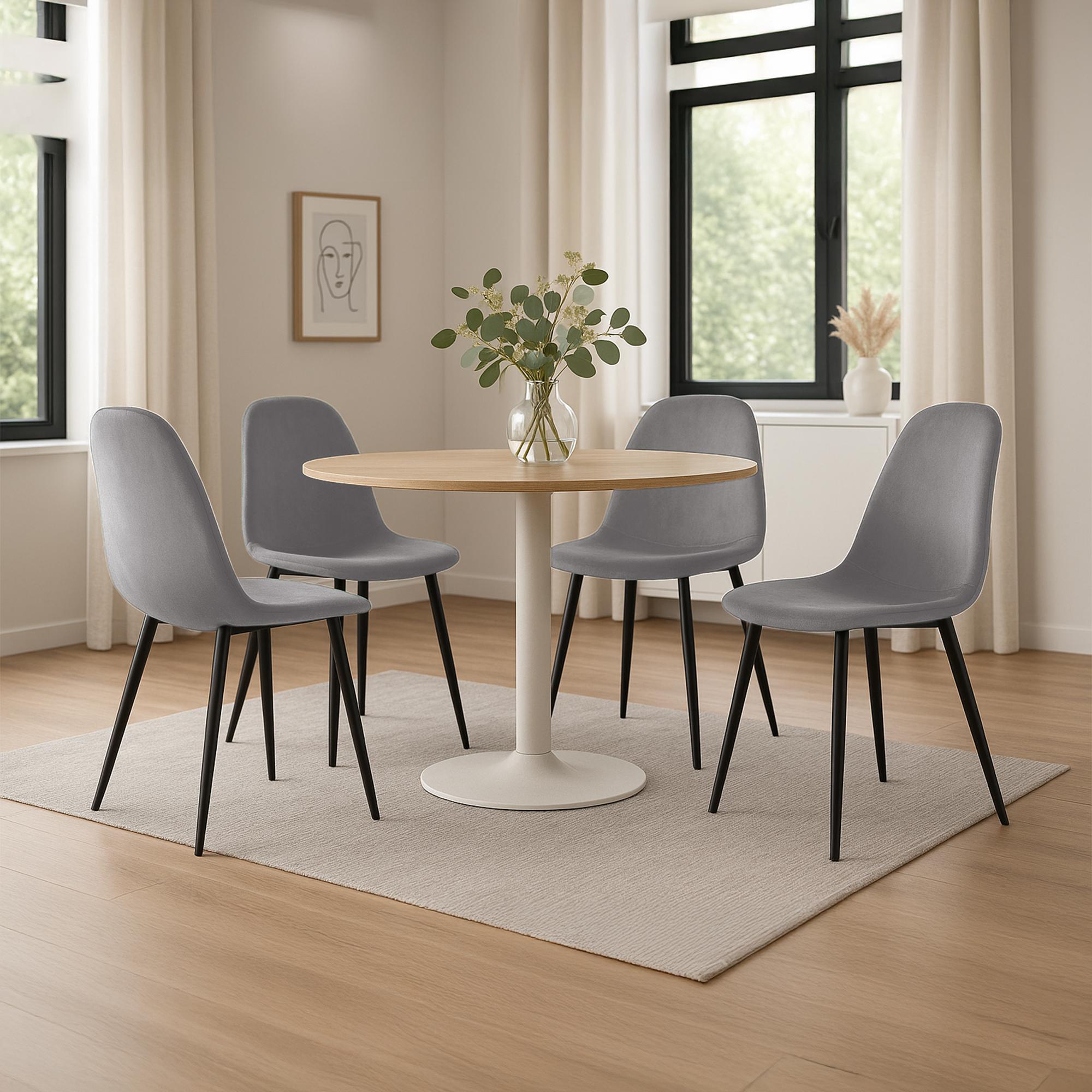 Conjunto de 4 sillas de comedor Napier