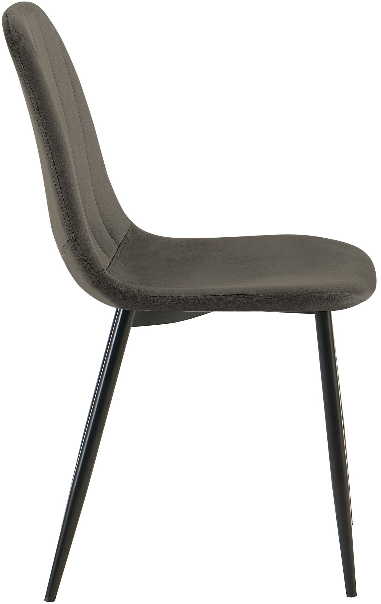 Juego de 4 sillas de comedor Baxter de terciopelo