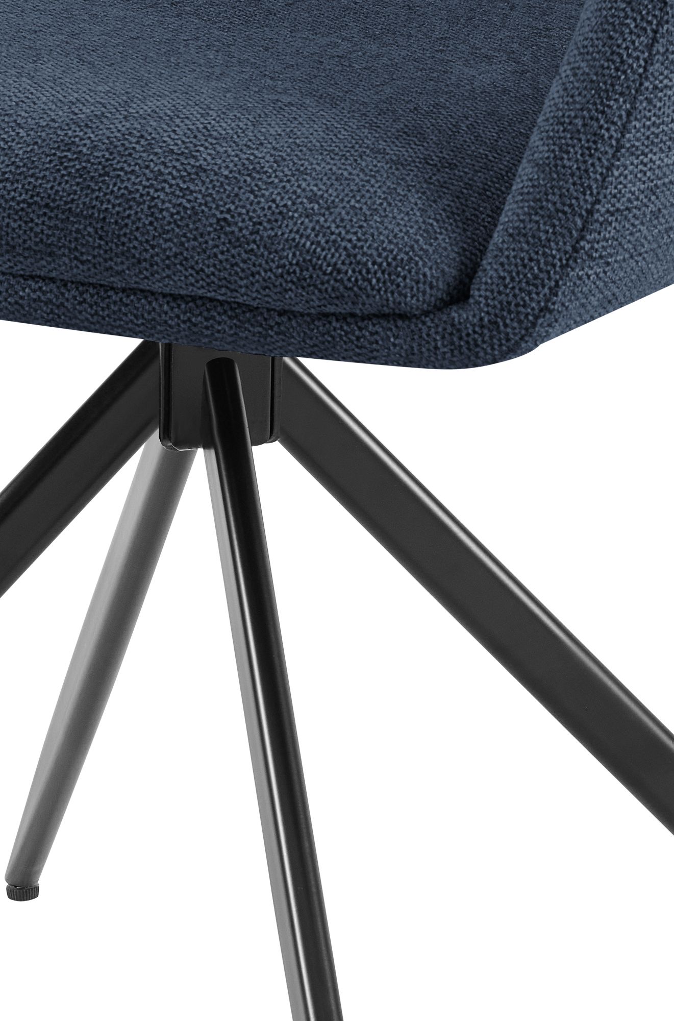 Silla de comedor Olema tapizada en tela