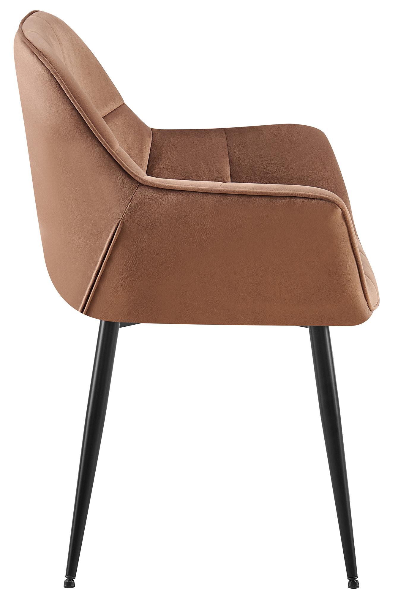 Set de 2 sillas de comedor Rosevilla en terciopelo