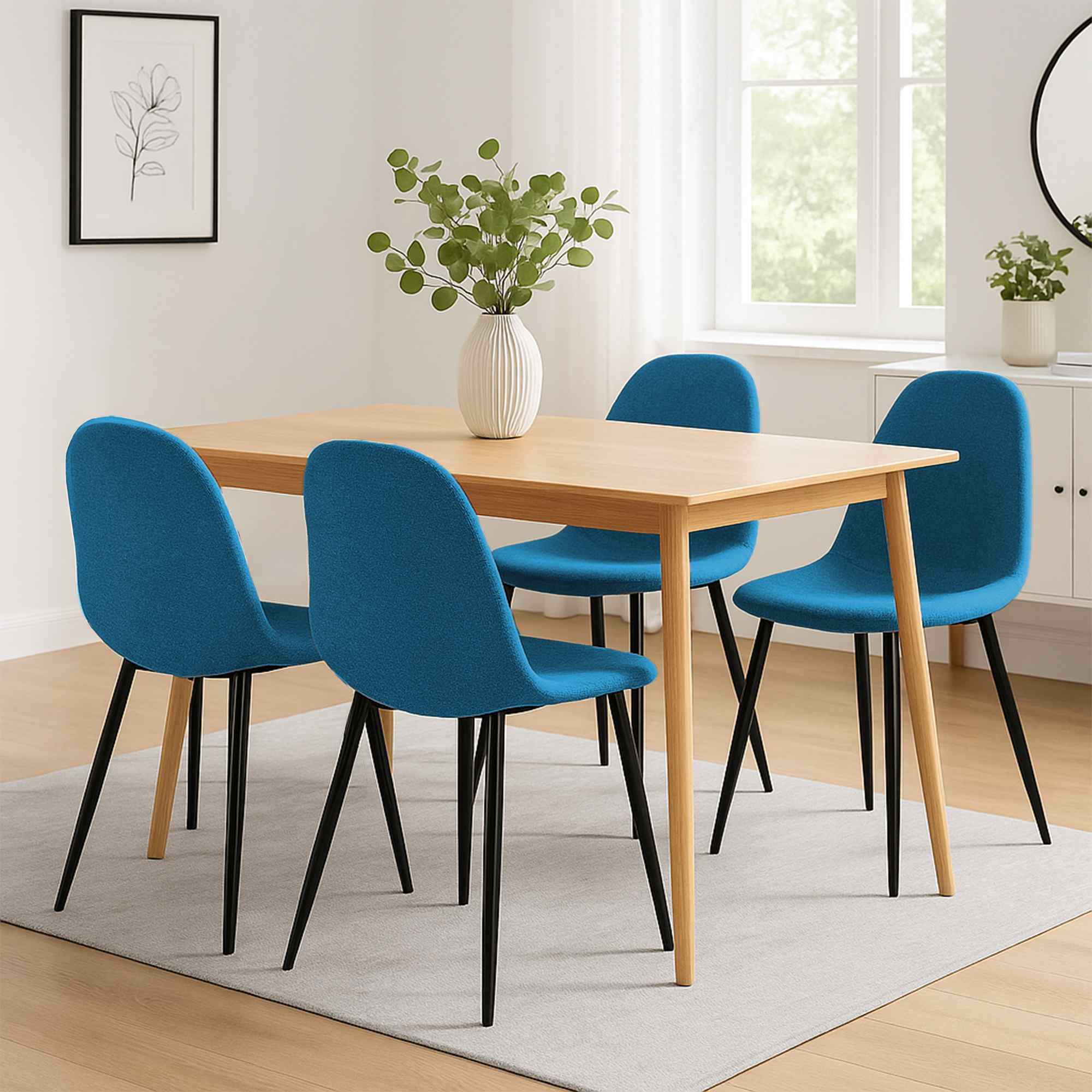 Conjunto de 4 sillas de comedor Napier