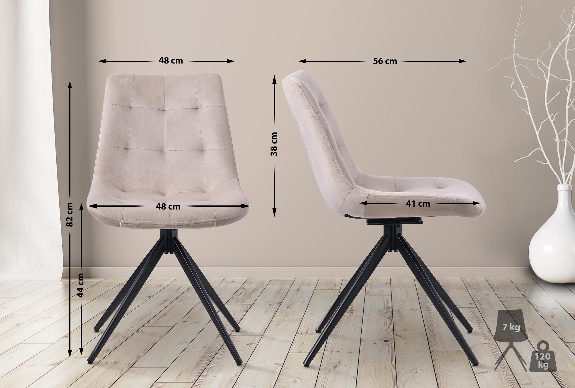 Lote de 2 sillas de comedor Merna
