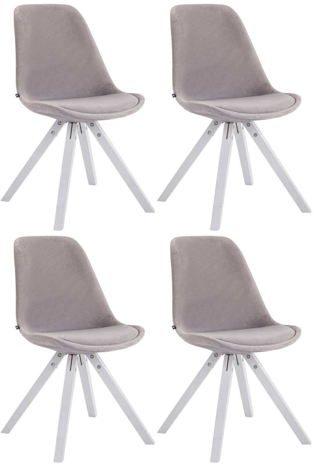 Set de 4 sillas Toulouse Square en terciopelo
