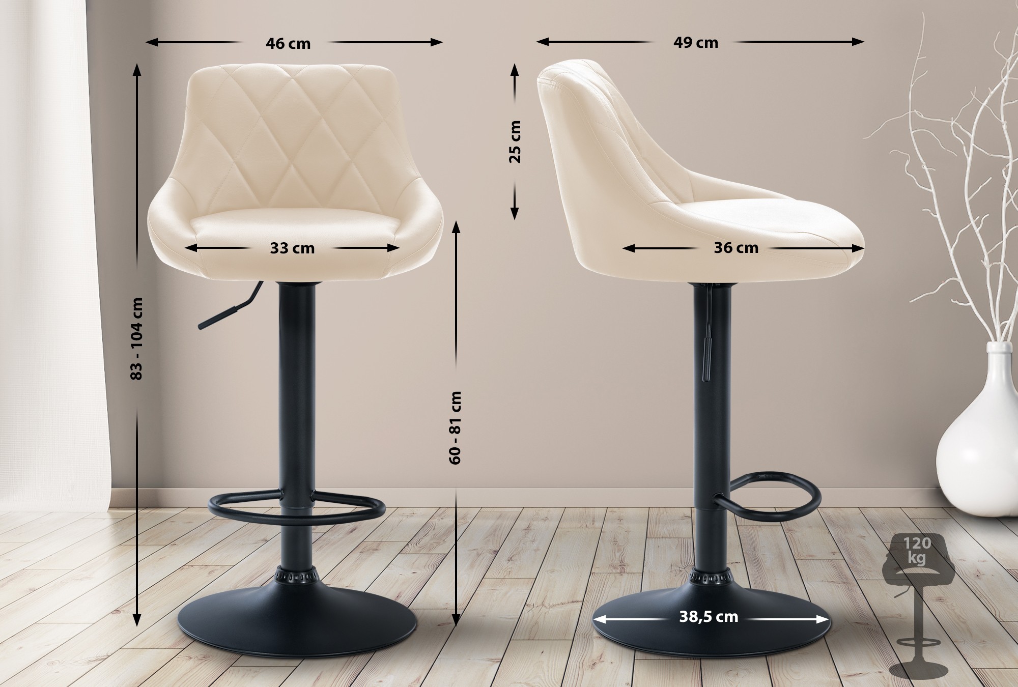 Taburete De Bar Lazio